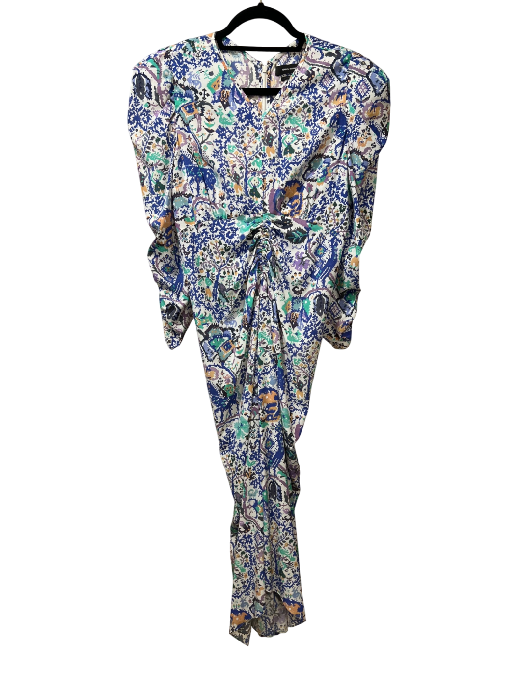 Isabel Marant Kleid 38 Bunt mit Blau, Grün, Beige und Lila Neu ohne Etikett