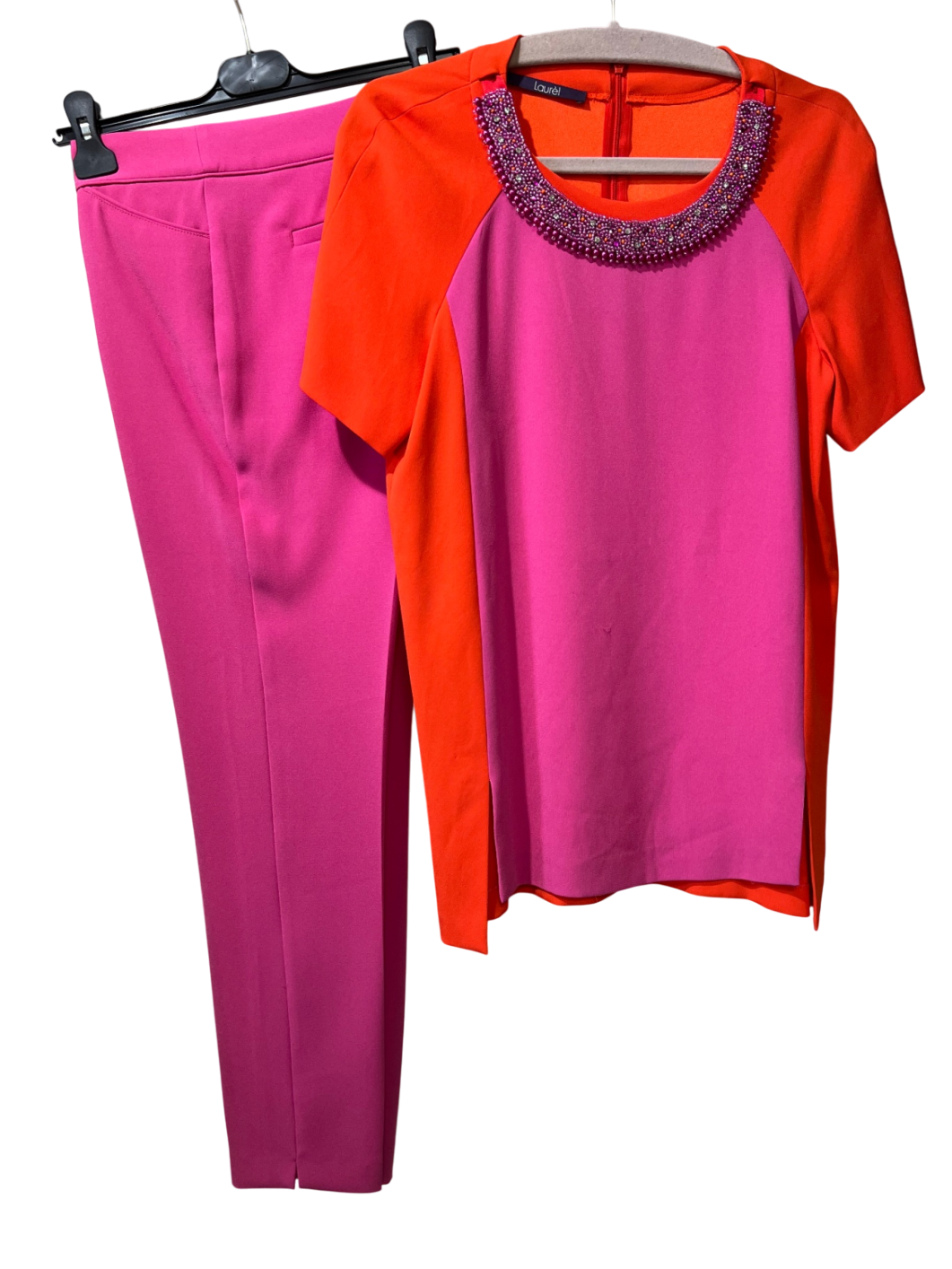 Laurèl Hosenanzug 2Teiler mit Top 38/ M Pink und Orange Sehr gut