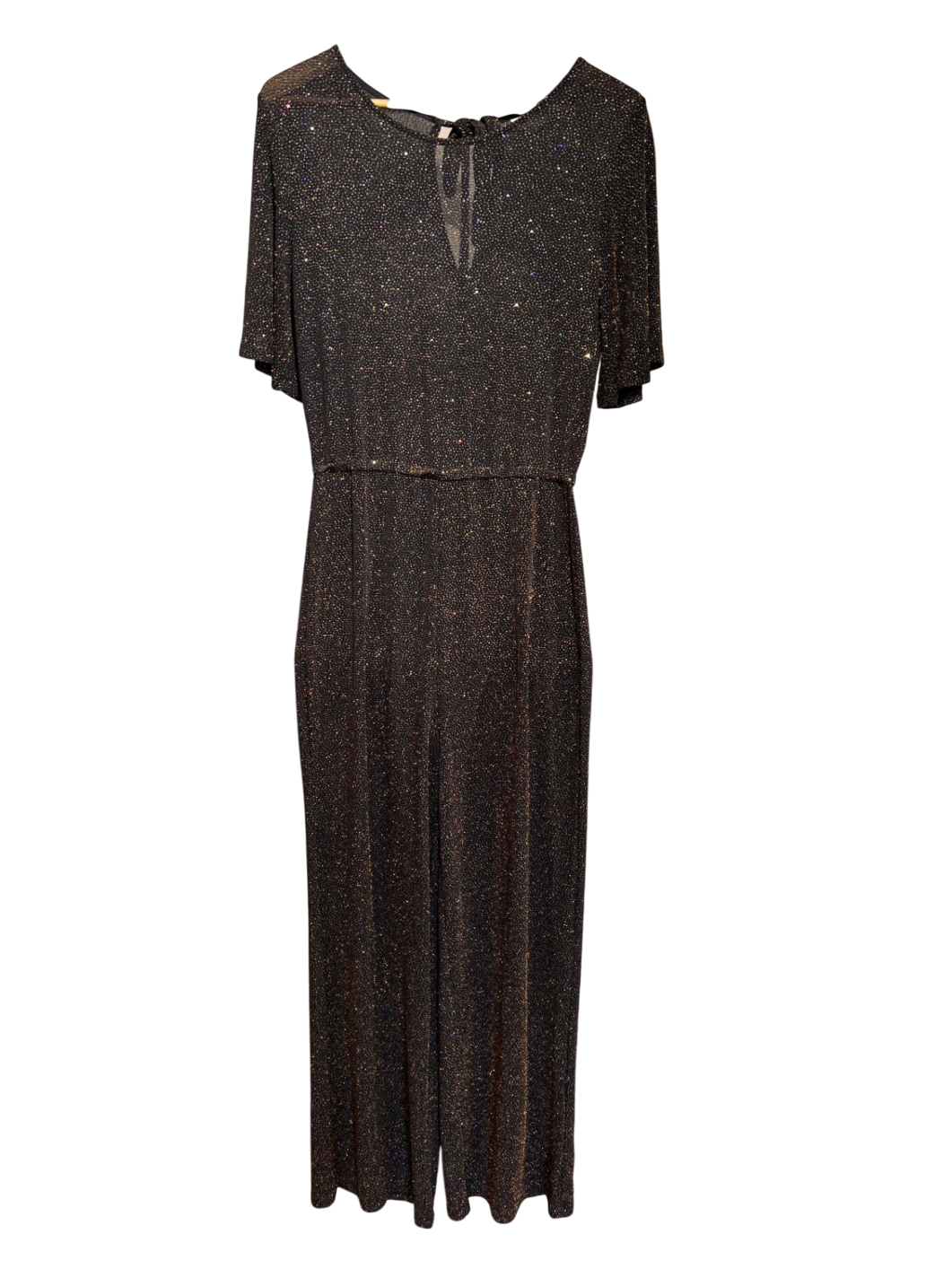 VILA Jumpsuit 38 Schwarz mit bunten Glitzerpartikeln Sehr gut