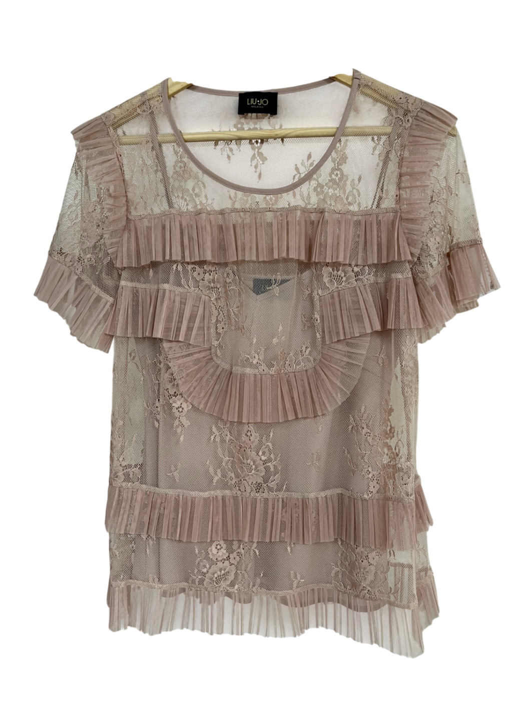 LIU JO Spitzenbluse altrosa Sehr gut