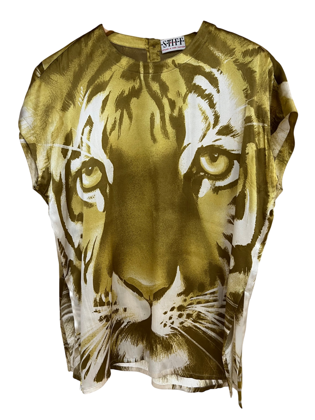 STIFF Blusentop Goldgelb, Weiß, Khaki Sehr gut