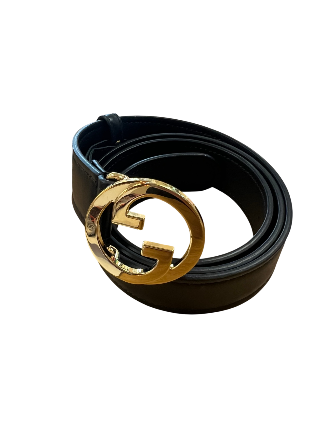 Gucci Gürtel 90 cm Schwarz/Gold NEU