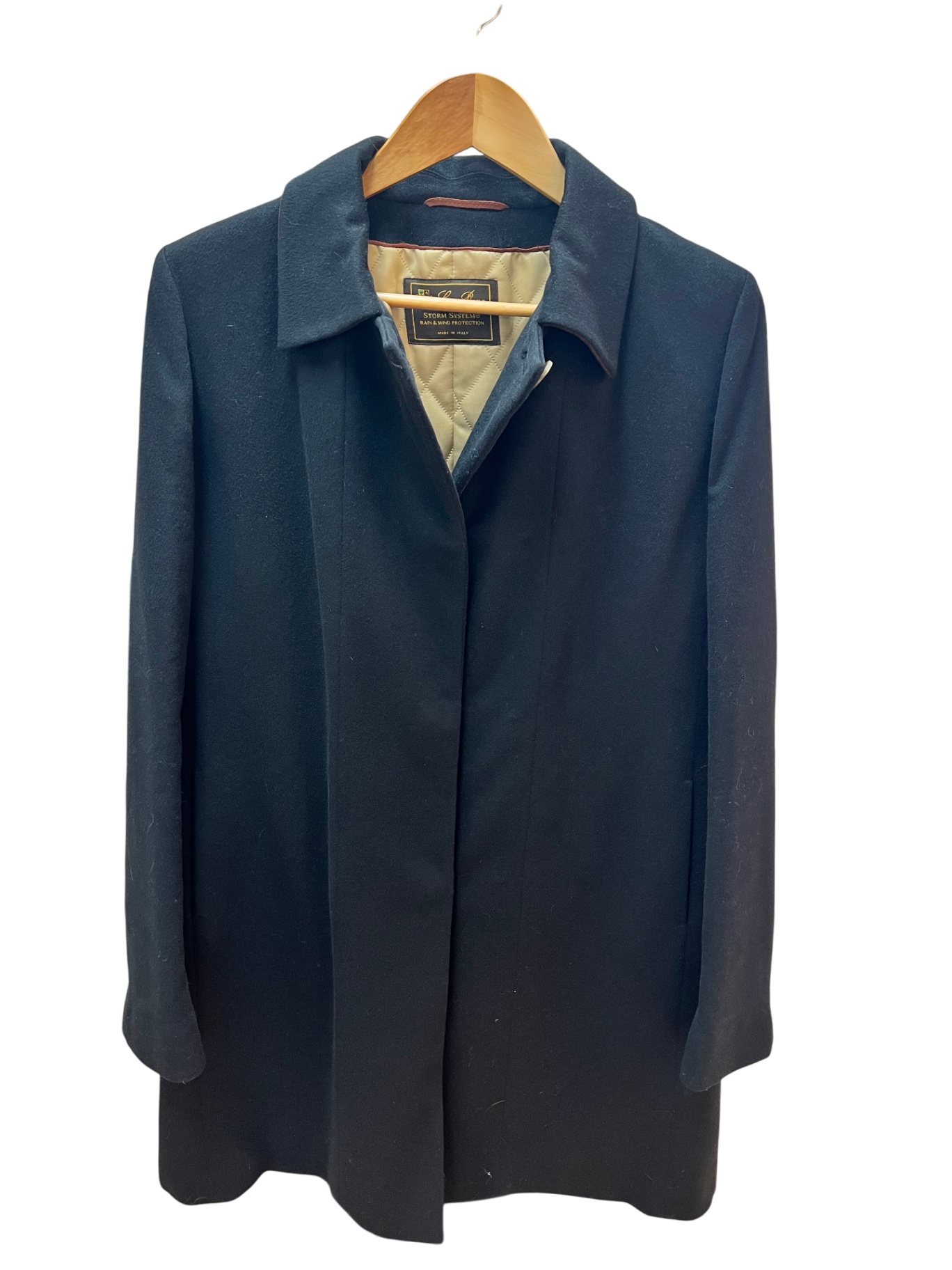 Loro Piana Mantel 38 Schwarz Sehr gut