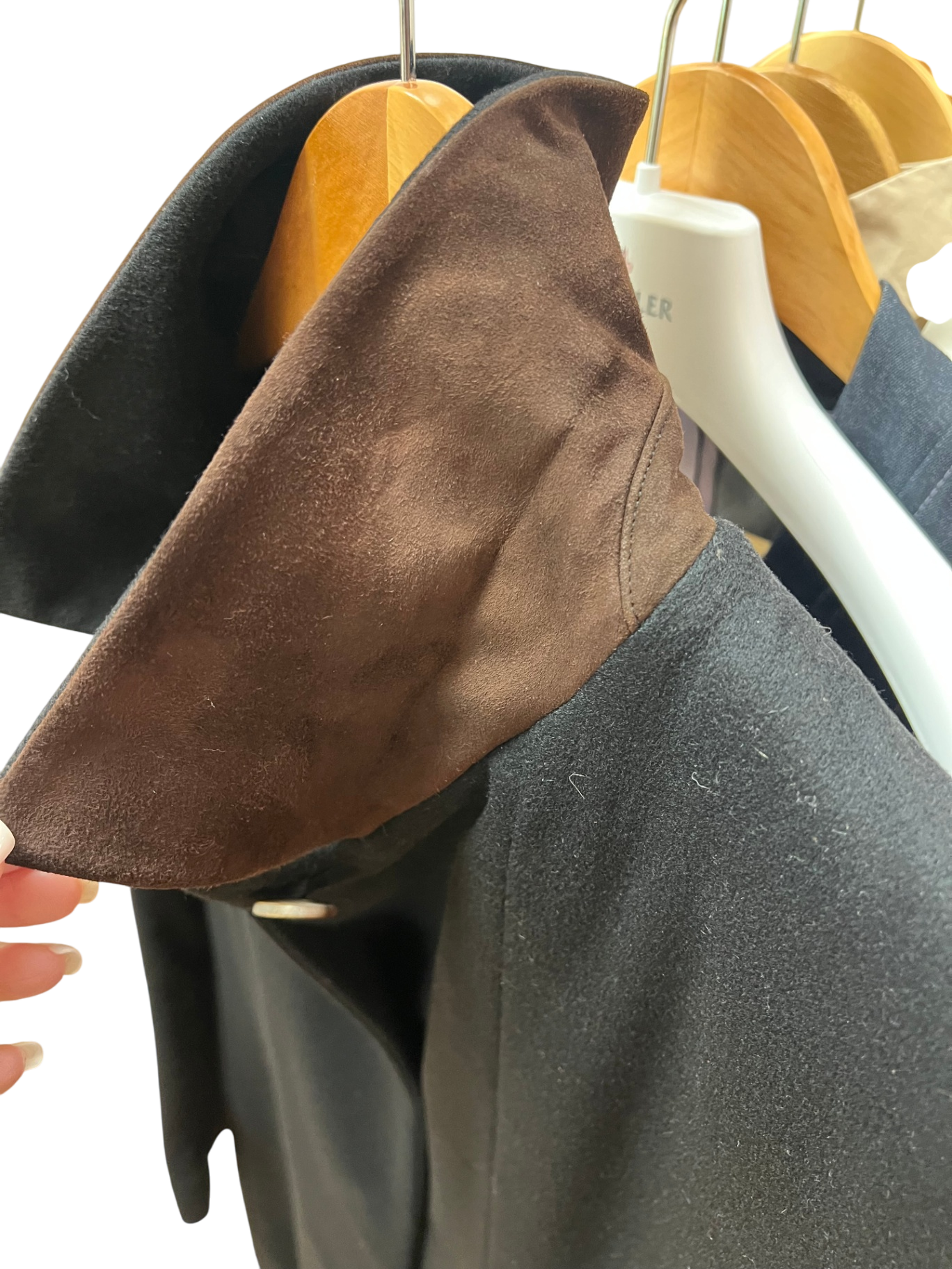 Loro Piana Mantel 38 Schwarz Sehr gut