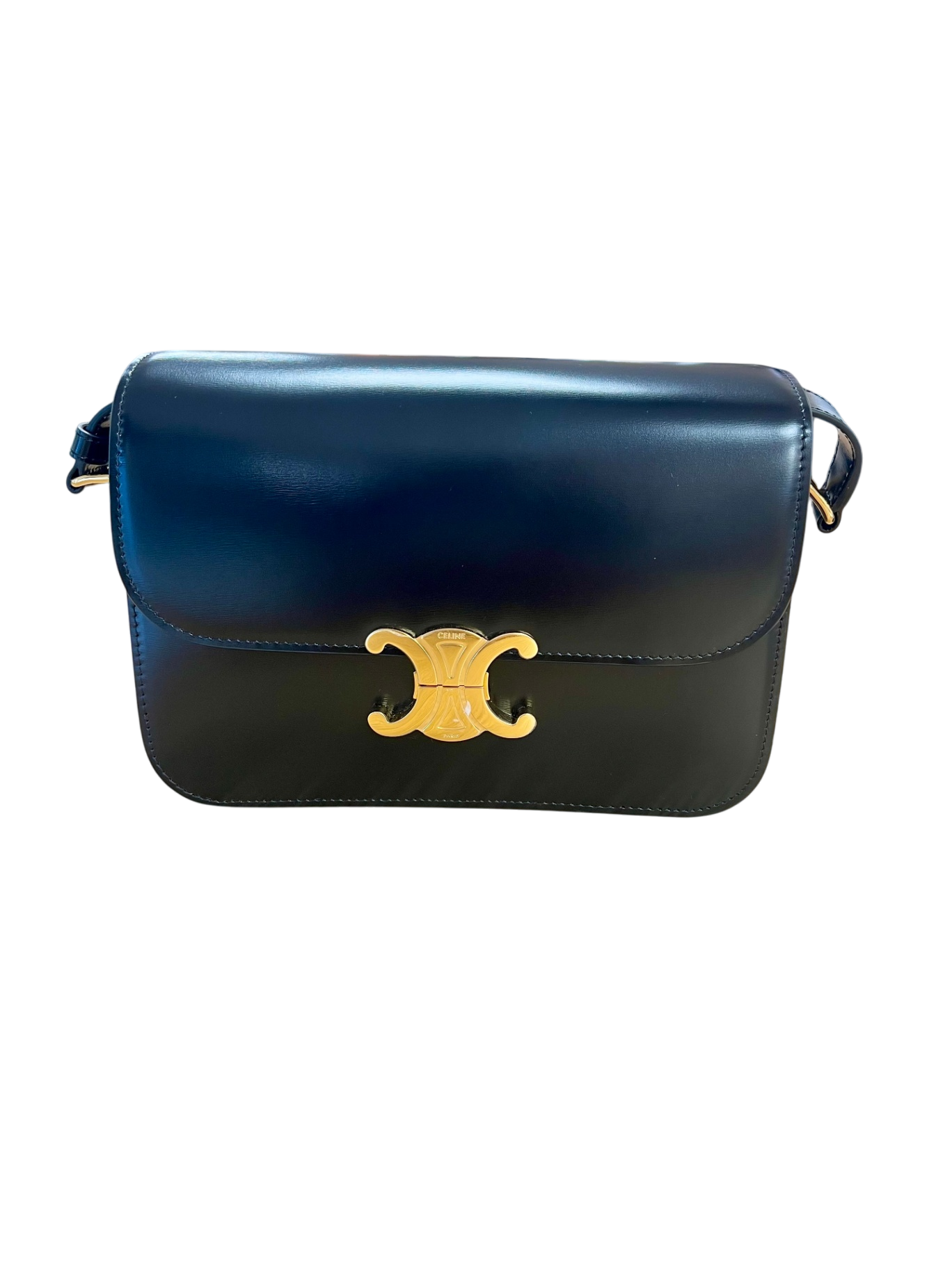 Celine Triomphe  Tasche Schwarz/Gold NEU