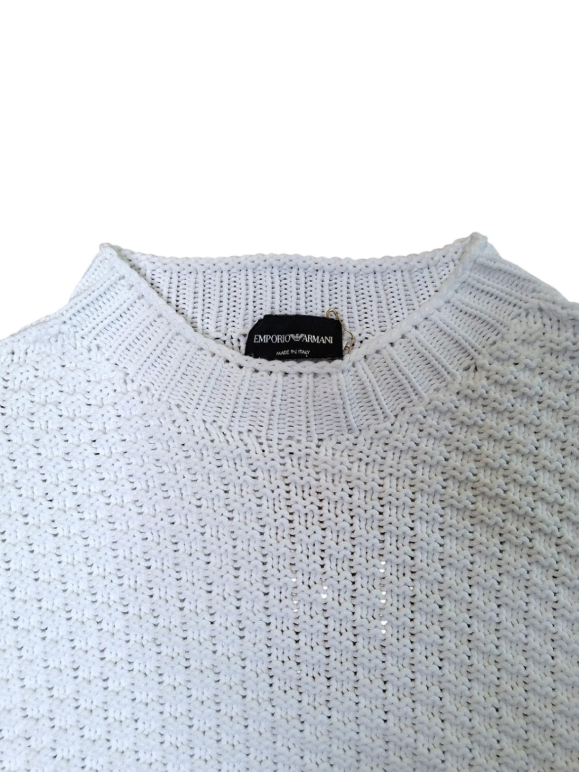 Emporio Armani Strickpulli 36/38 Weiß Sehr gut