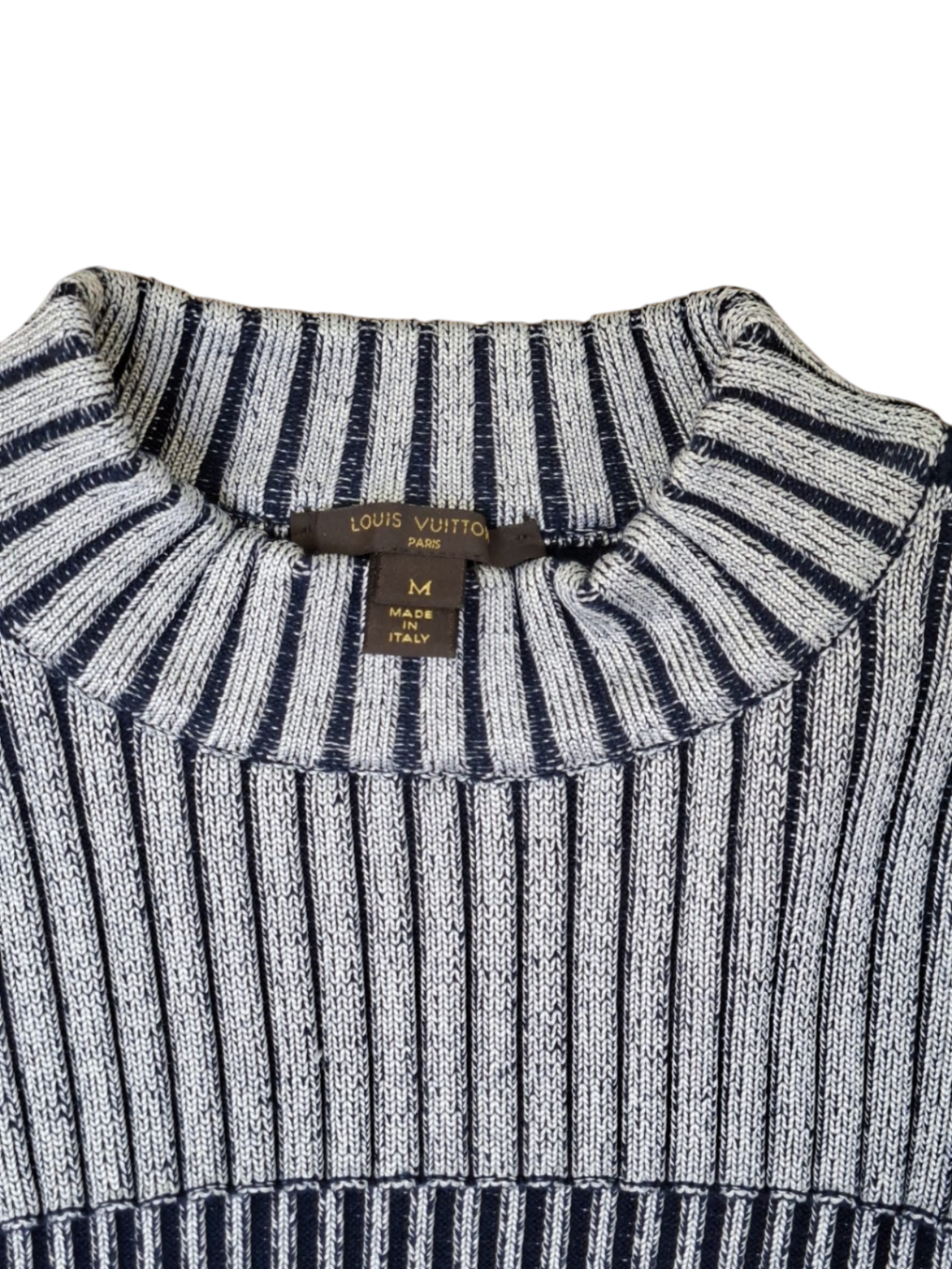 Louis Vuitton Rock 36 Silbergrau und Dunkelblau Neu ohne Etikett