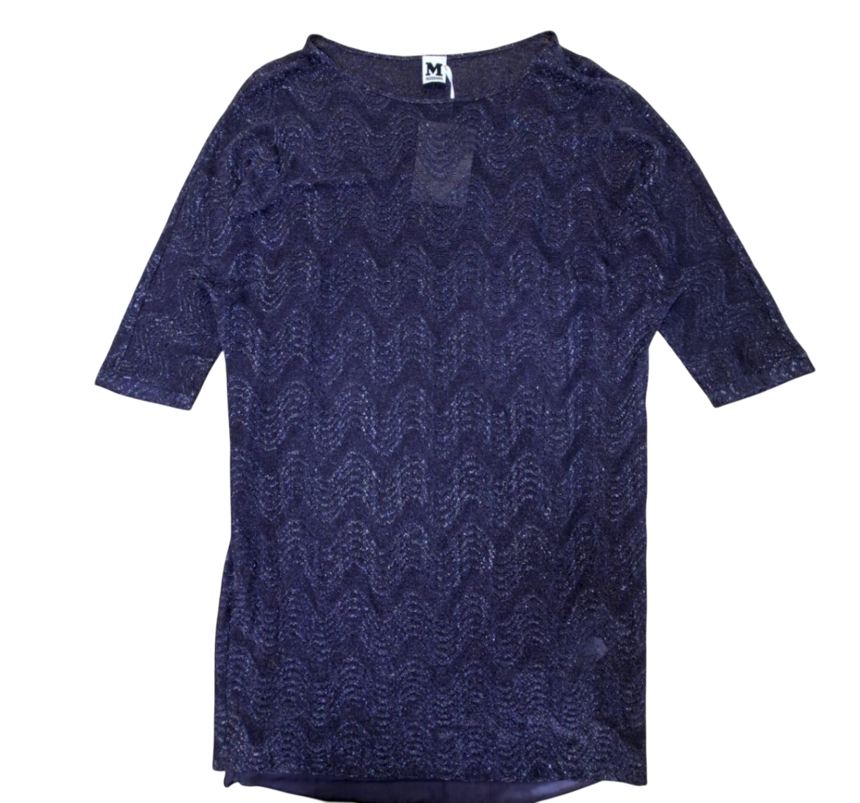 Missoni Kleid 38/ M Aubergine/Braun mit Glitzereffekt Sehr gut