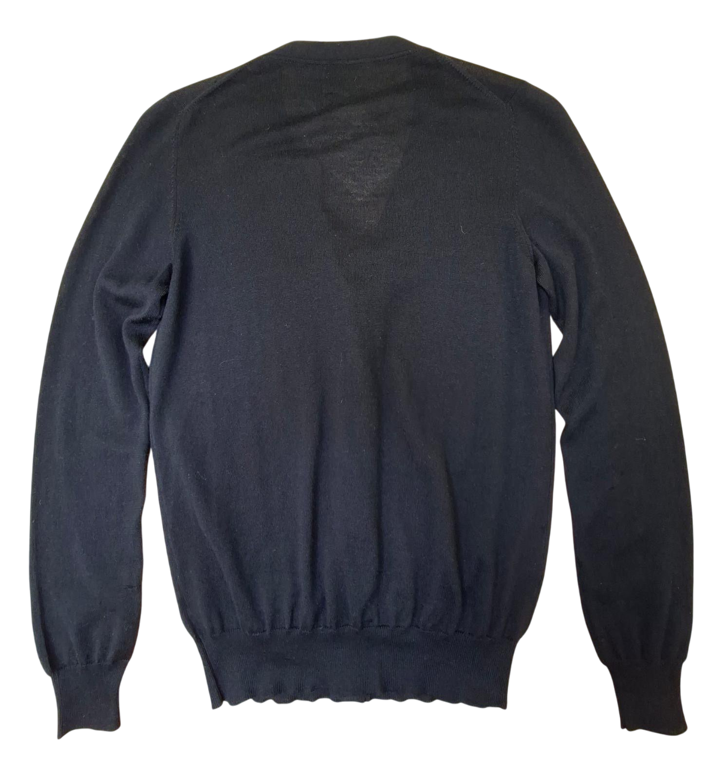 Prada Strickjacke mit Pailetten 38 Schwarz Gut