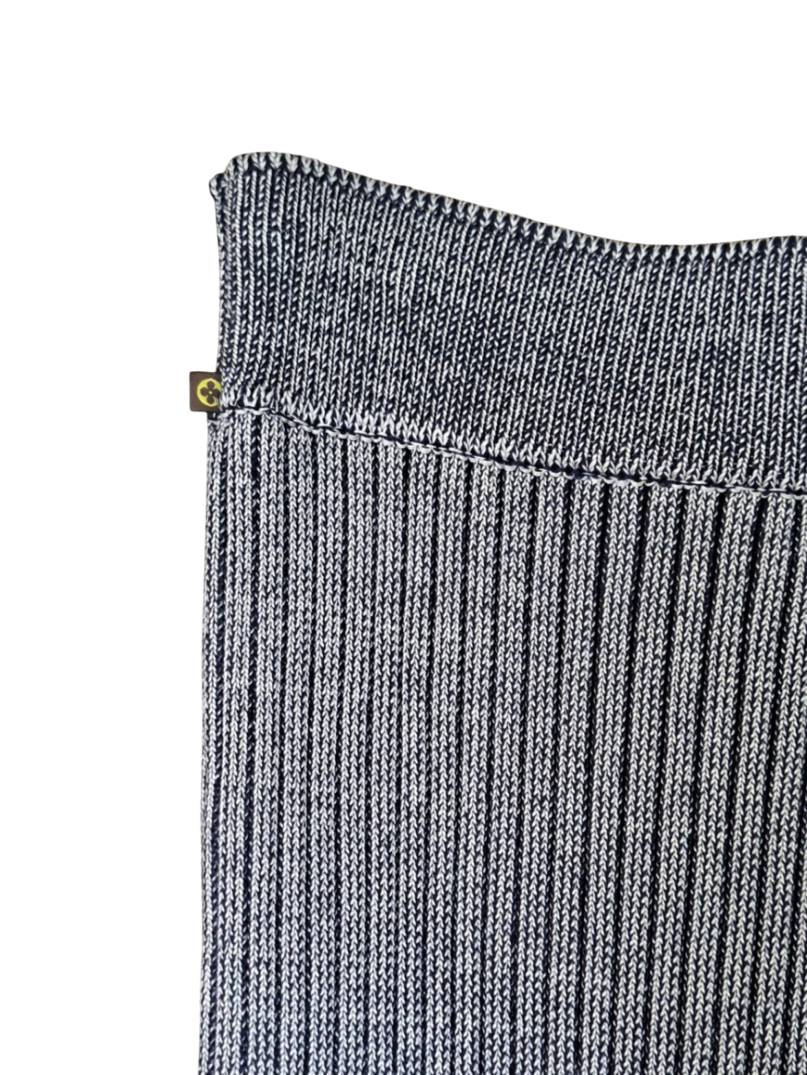 Louis Vuitton Rock 36 Silbergrau und Dunkelblau Neu ohne Etikett