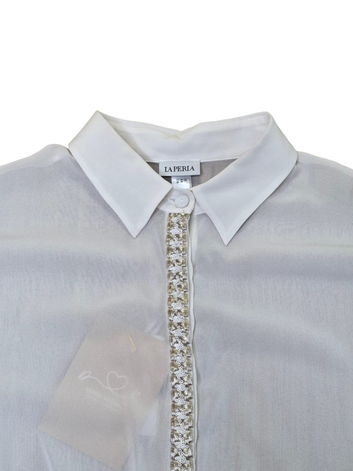 La Perla Hemdbluse / Body 38 Cremeweiß Neu ohne Etikett