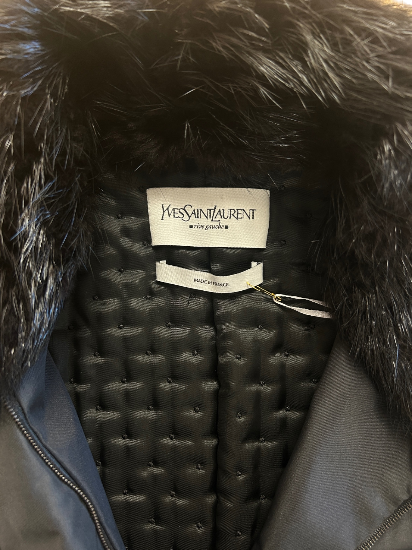 Yves Saint Laurent Jacke 36 Schwarz Neu ohne Etikett