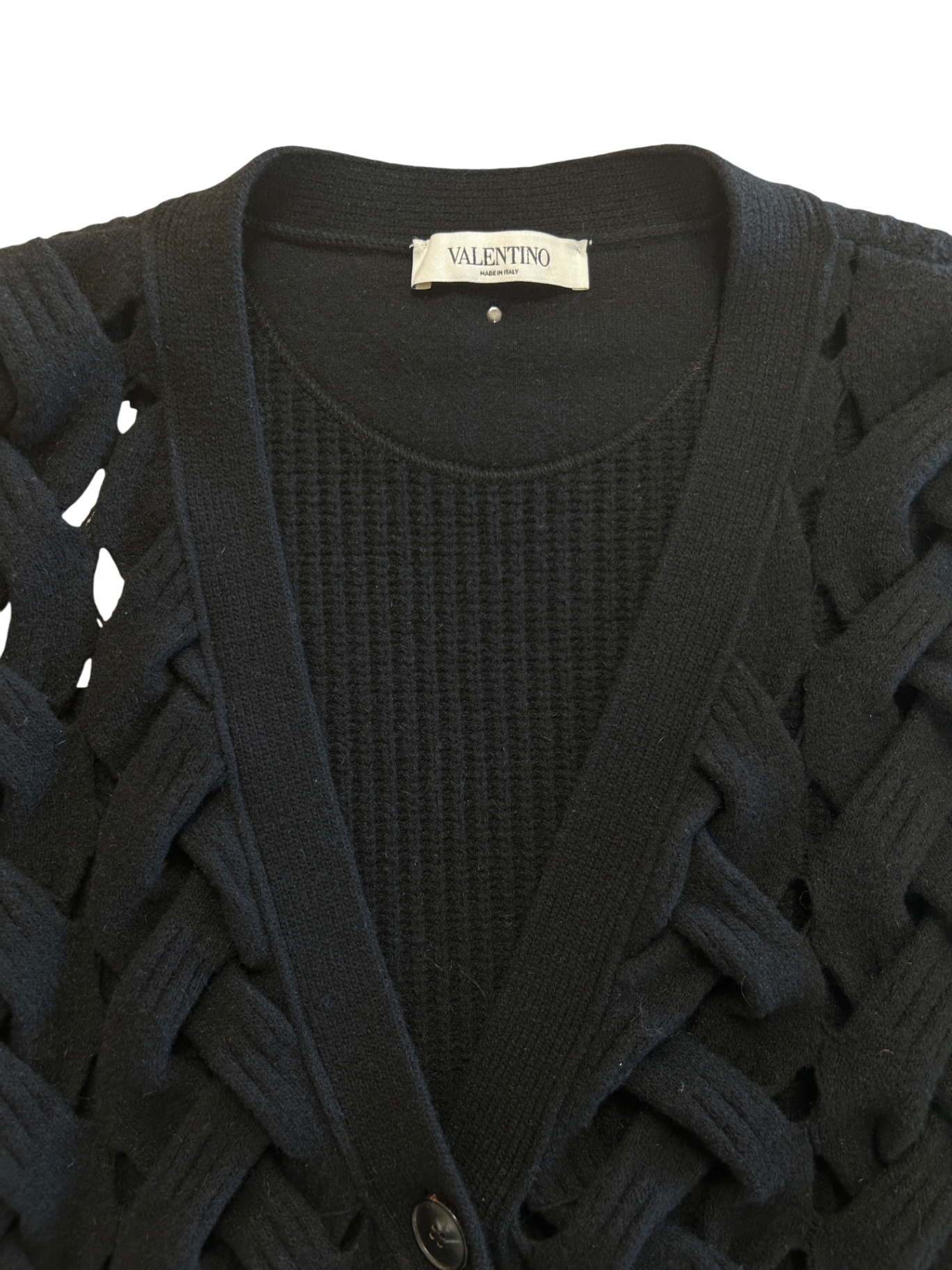 Valentino Strickjacke 38 Schwarz