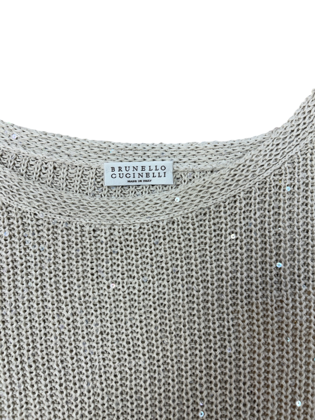 Brunello Cucinelli Pullover 36 Beige Neu ohne Etikett