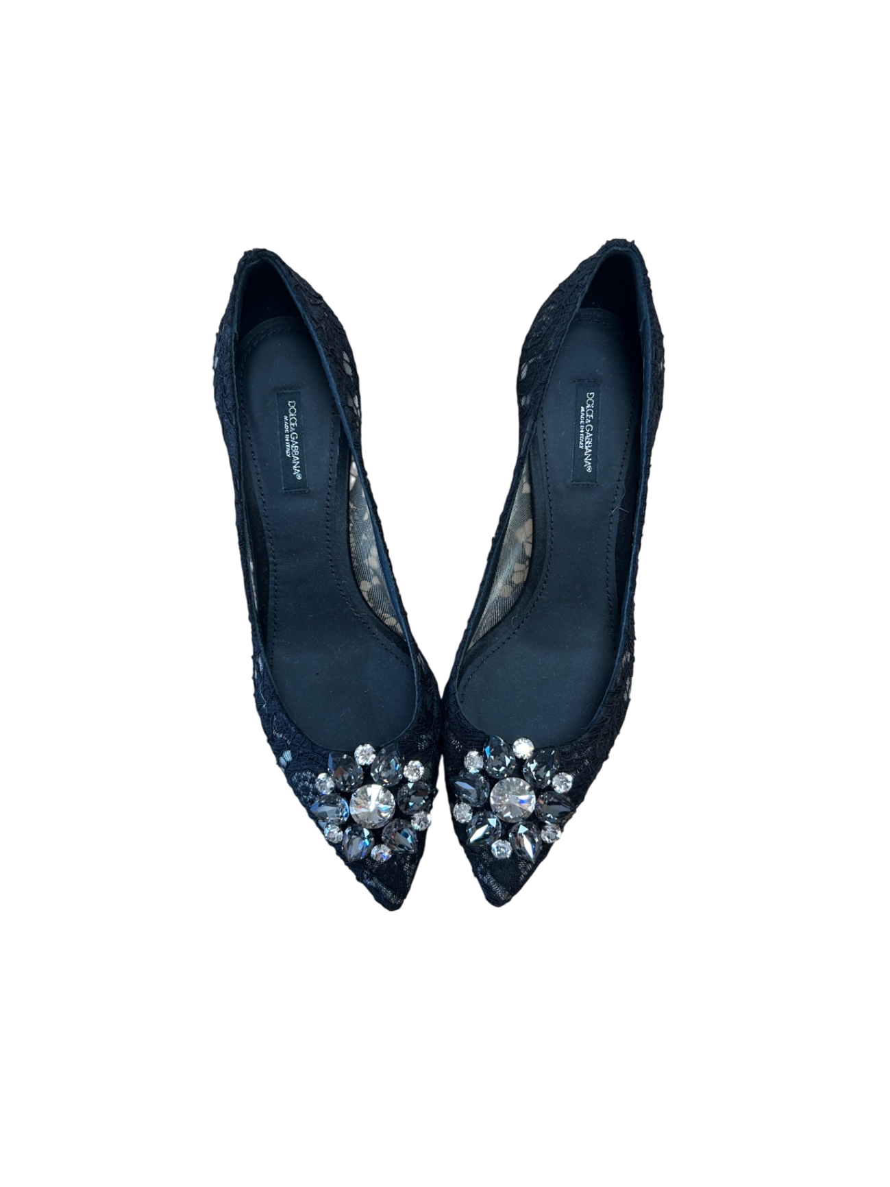 Dolce & Gabbana Pumps 39 Schwarz Spitze Neu ohne Etikett