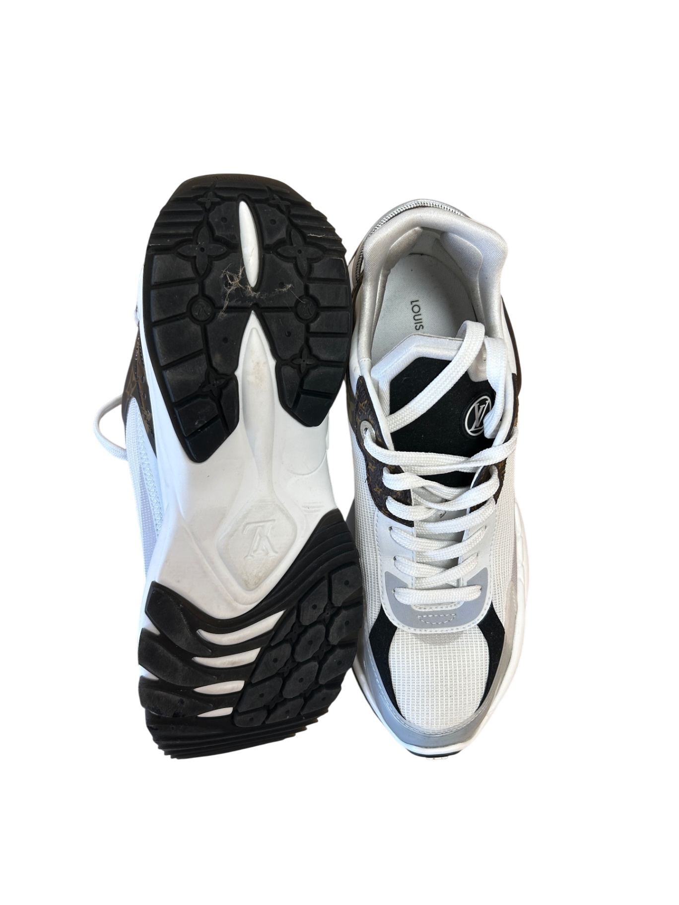 Louis Vuitton Sneaker 39 Weiß / Braun / Schwarz Neu ohne Etikett