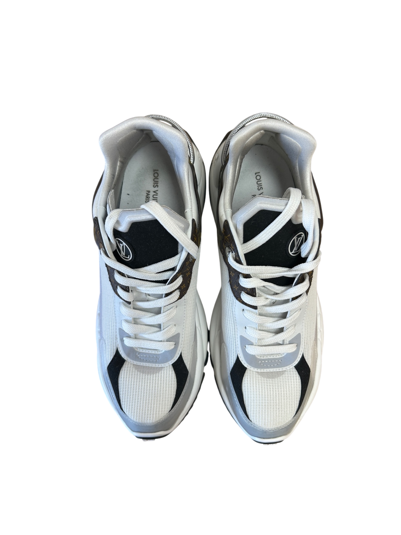 Louis Vuitton Sneaker 39 Weiß / Braun / Schwarz Neu ohne Etikett