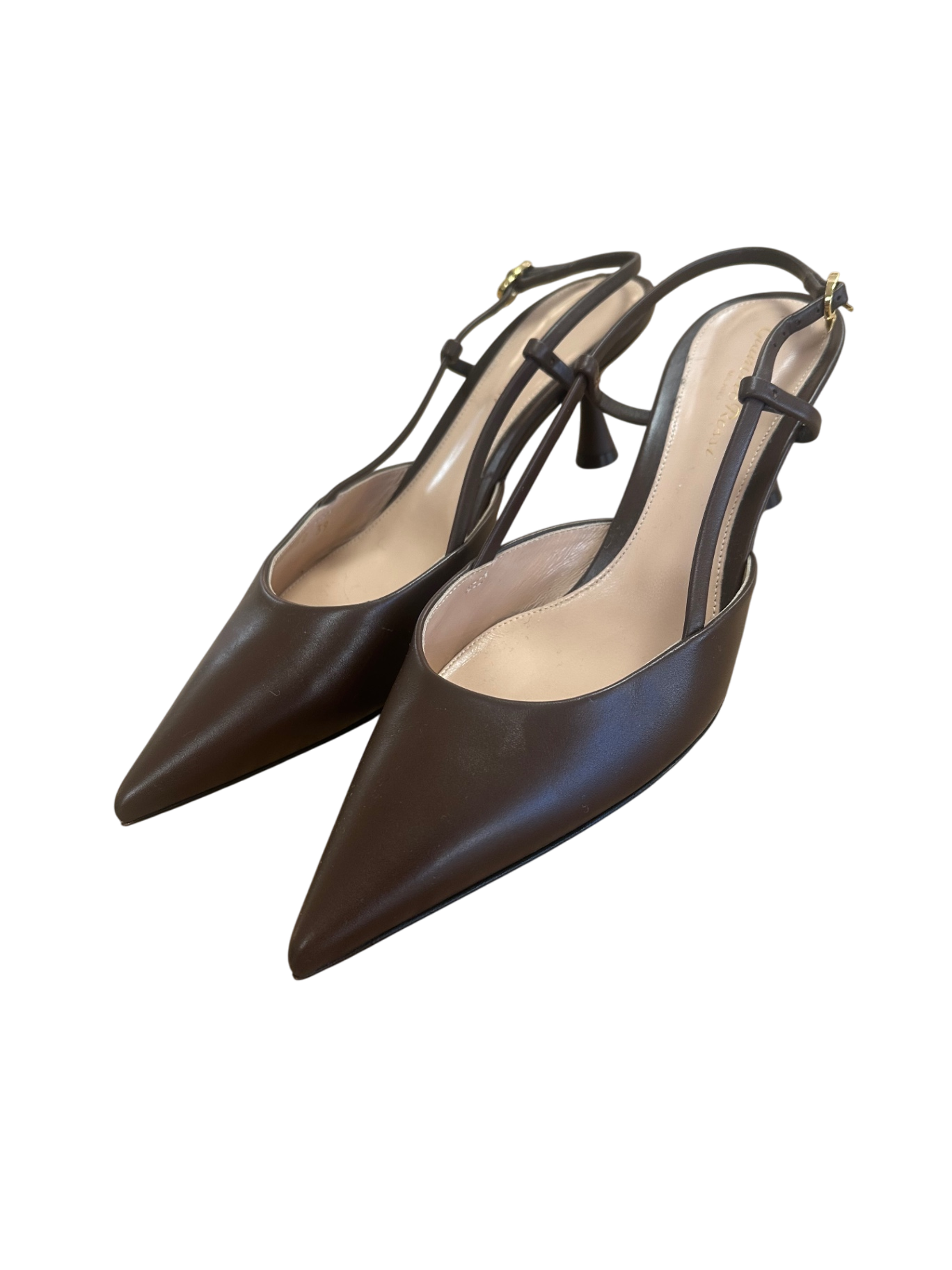 Gianvito Rossi Slingpumps 39 Braun NEU