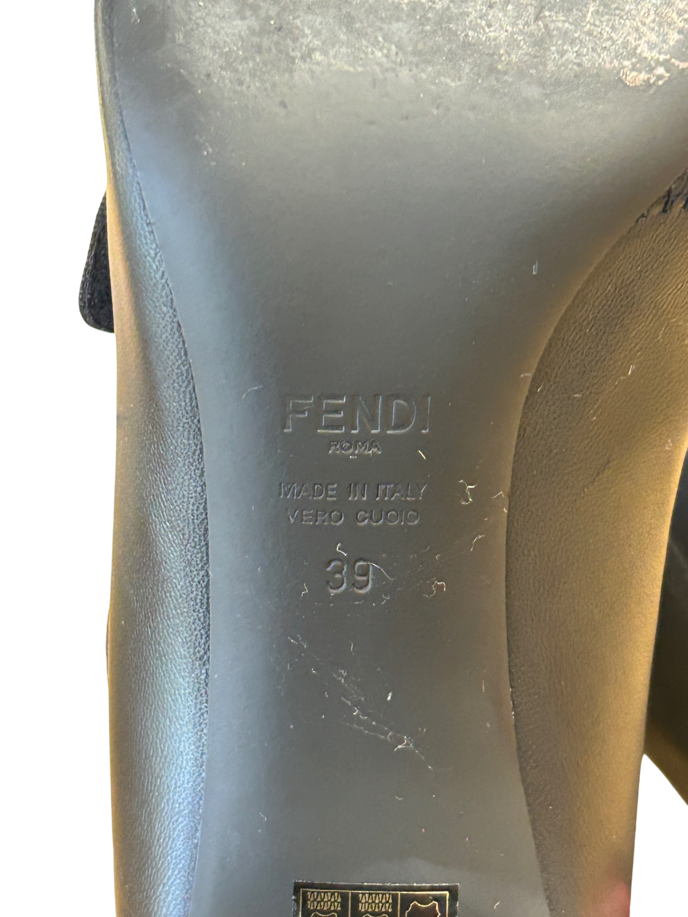 Fendi Stieflette 39 Schwarz Neu ohne Etikett