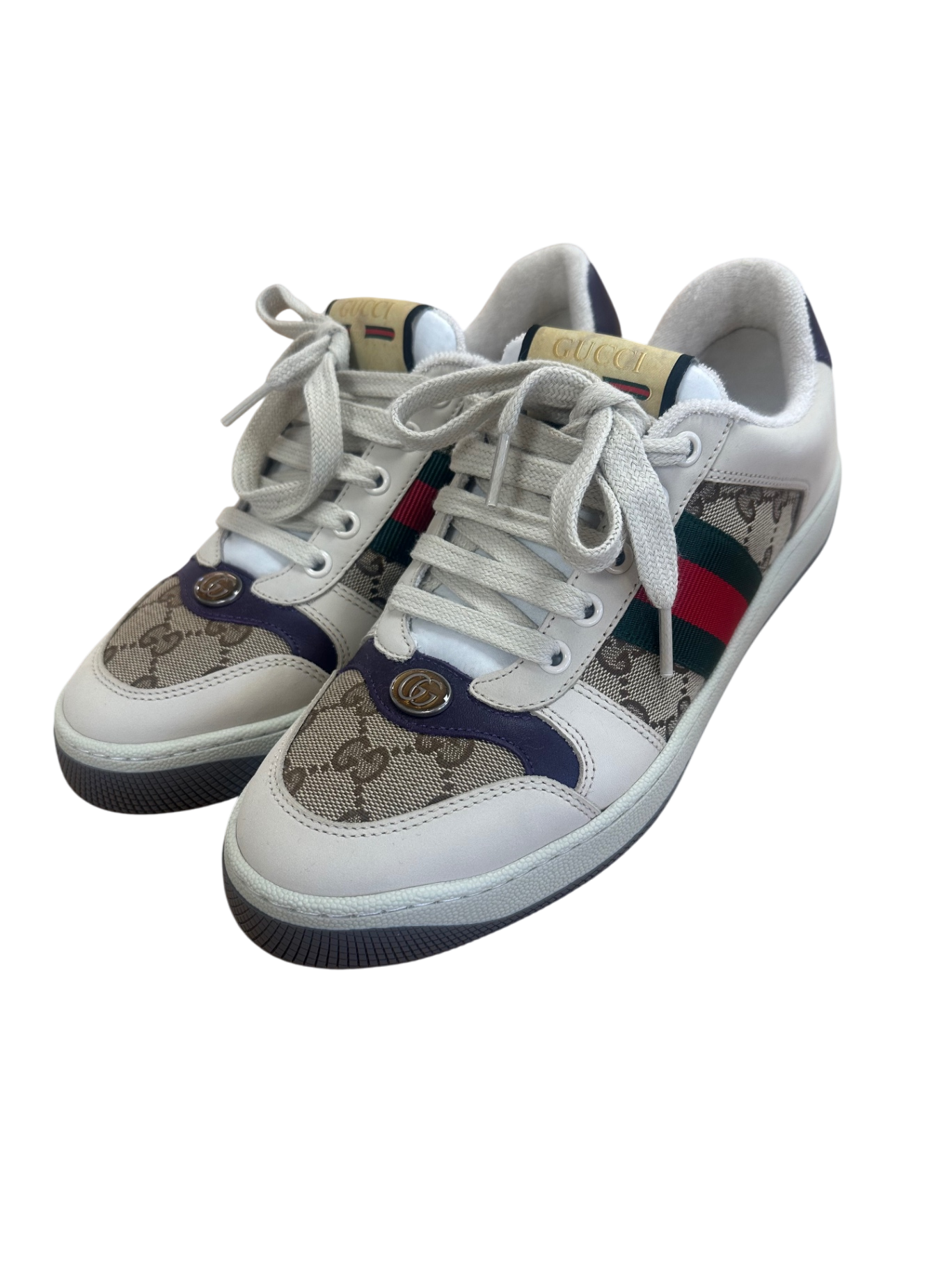 Gucci Sneaker 38,5 Beige, violet, Braun NEU