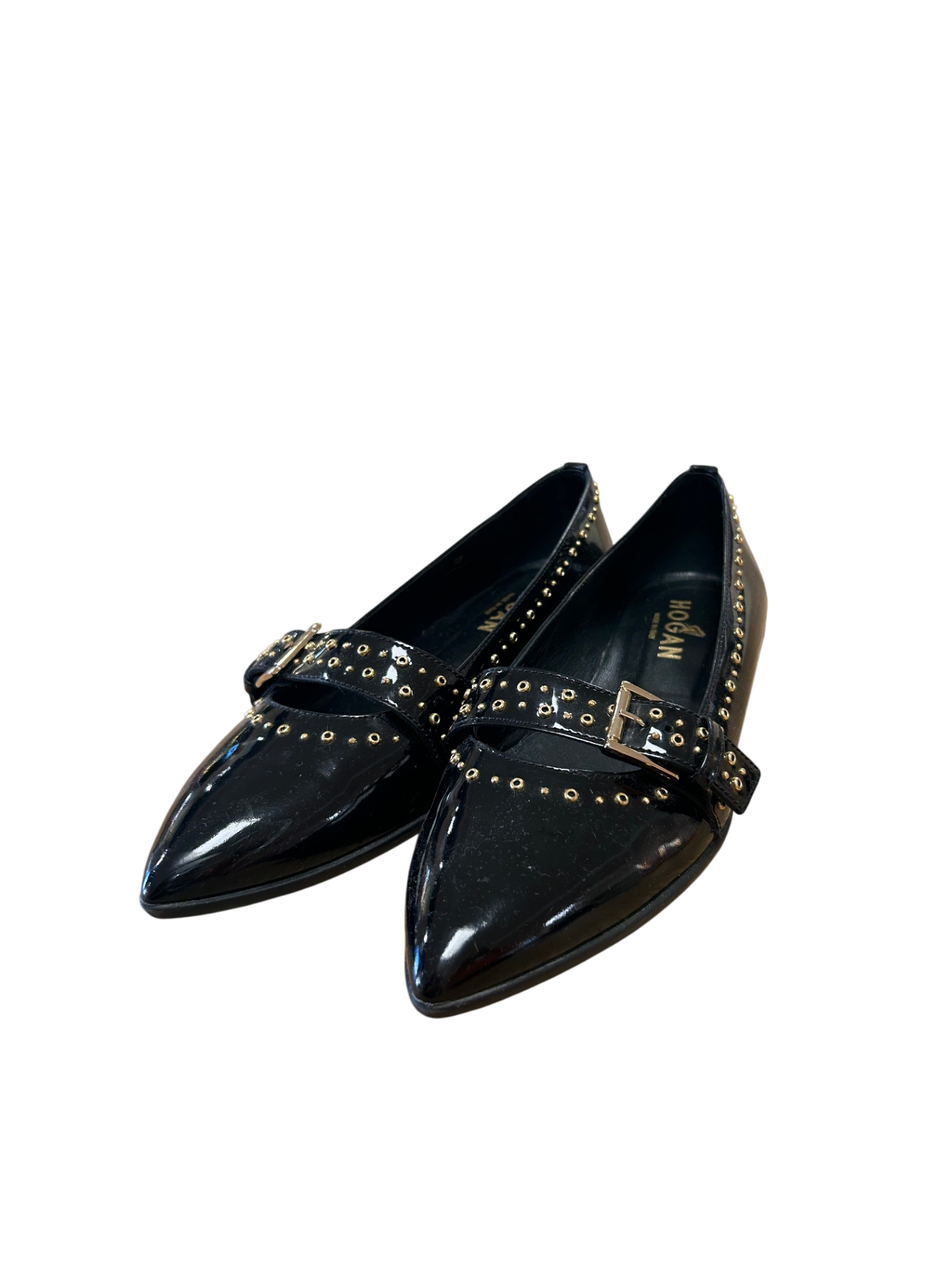 Hogan Schuhe 38 Schwarz Nieten NEU
