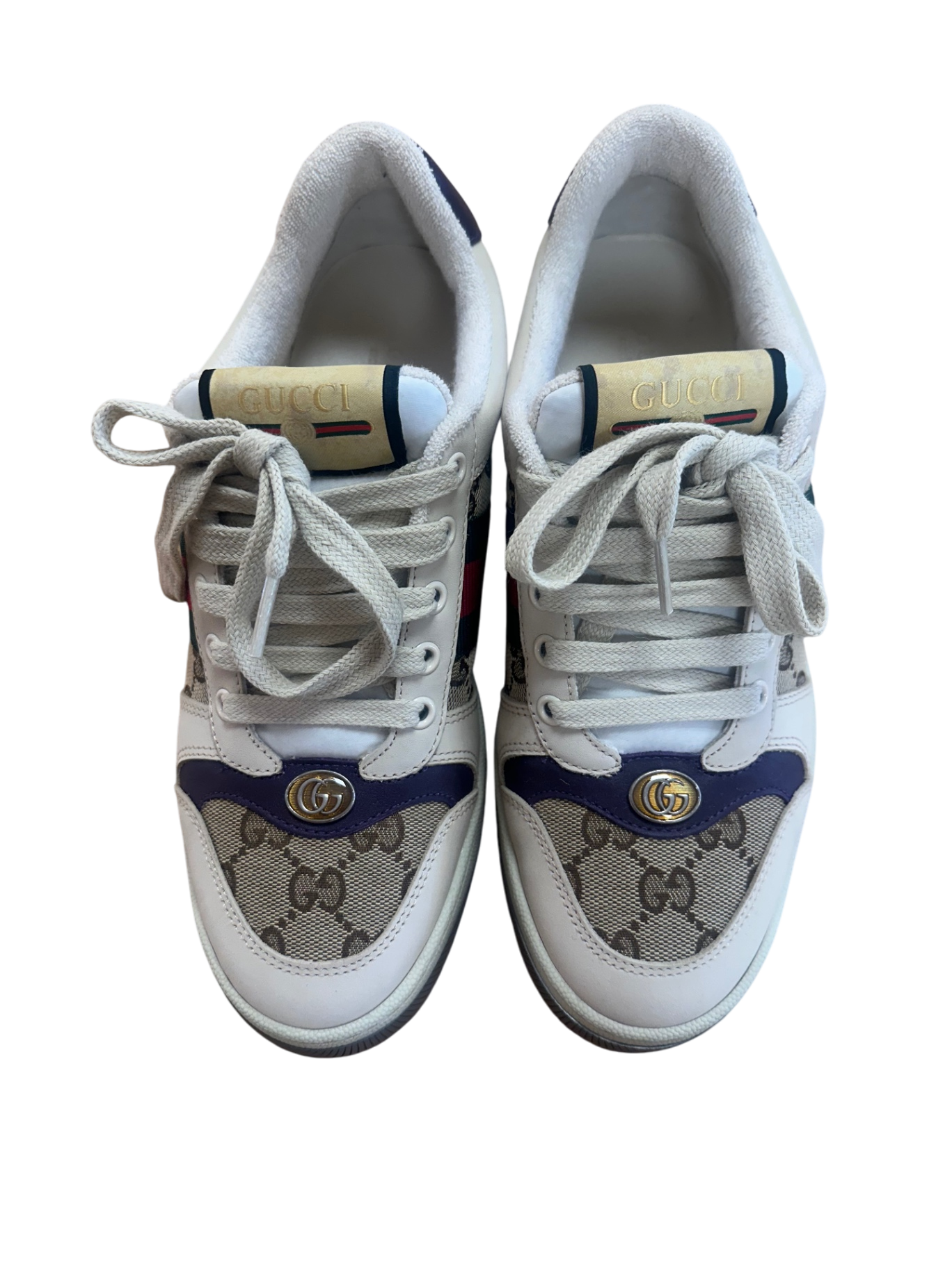 Gucci Sneaker 38,5 Beige, violet, Braun NEU