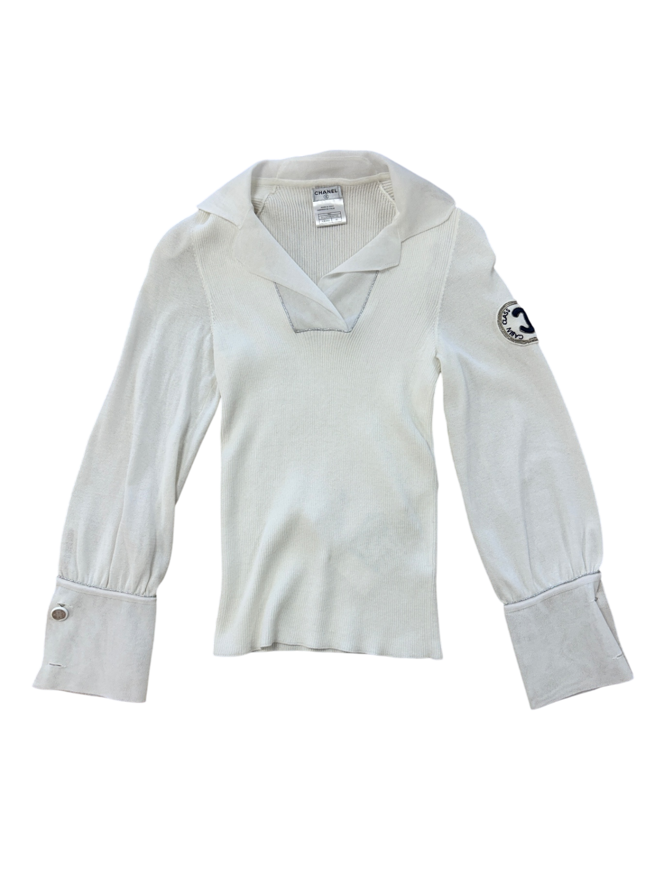 Chanel Sommerpulli 36 Weiß Neu ohne Etikett