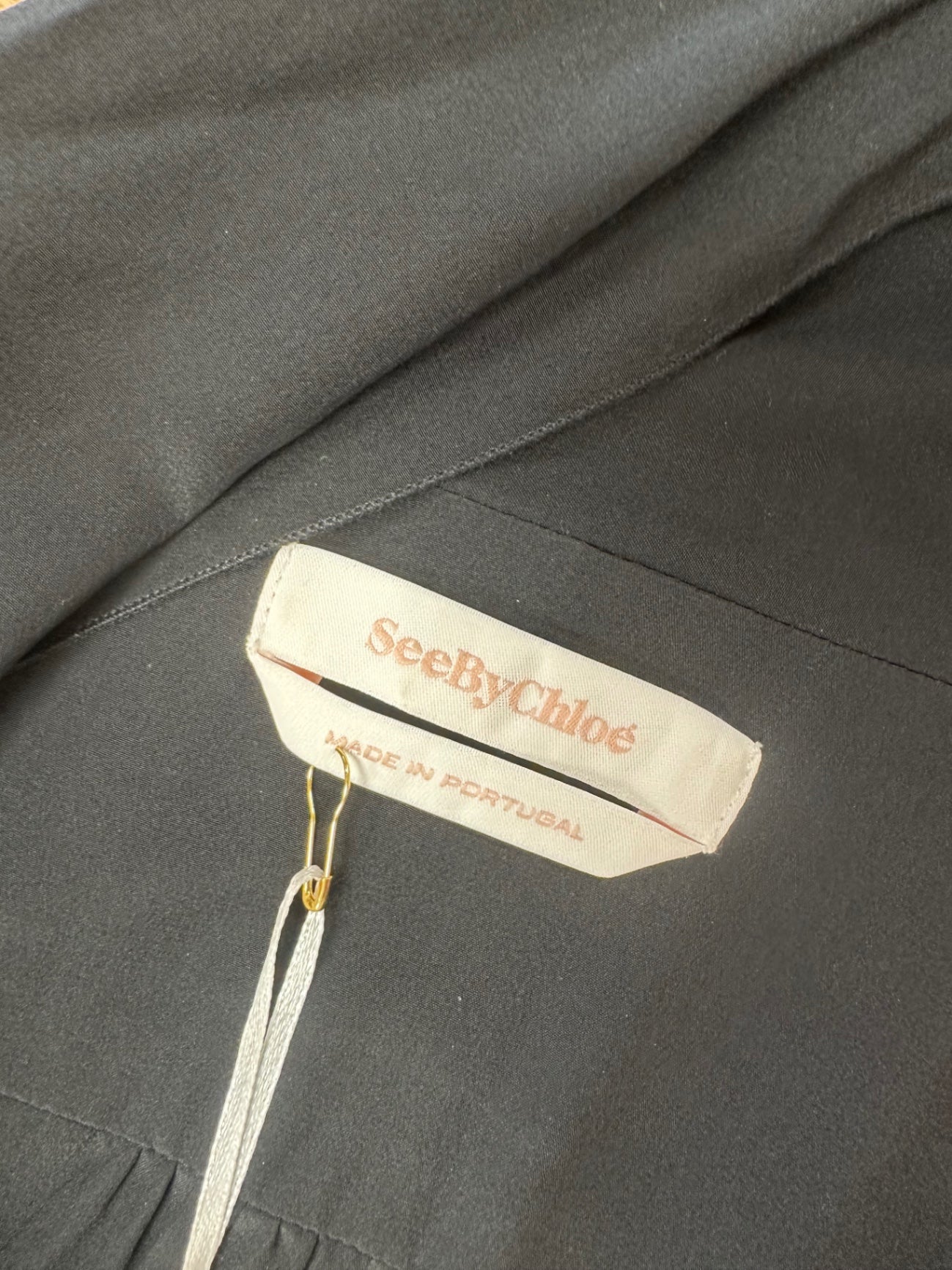 See by Chloe Jumpsuit 38 Schwarz mit blauen Applikationen Sehr gut