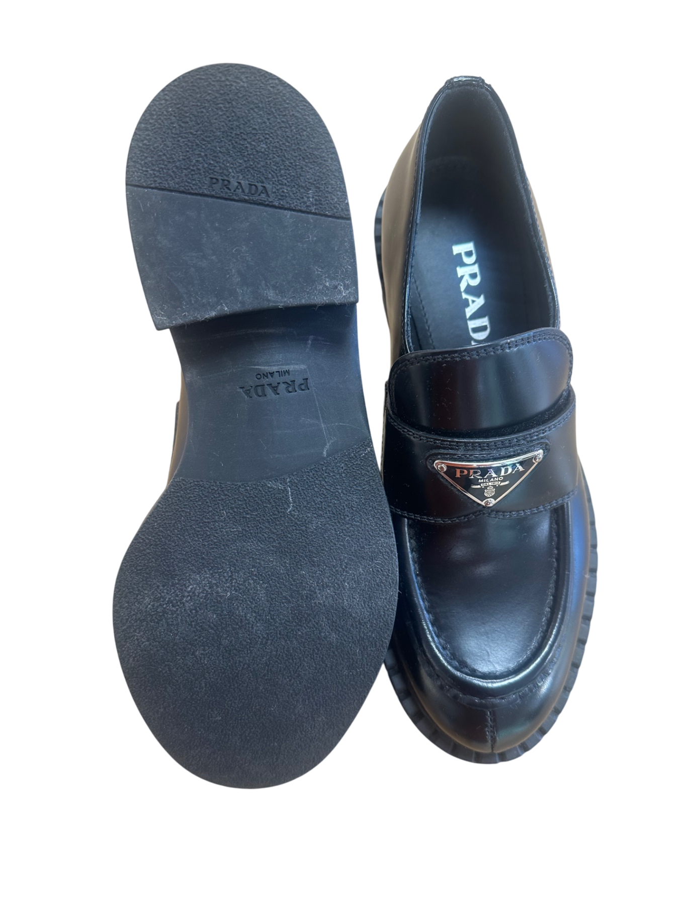 Prada Schuhe 38 Schwarz Neu ohne Etikett