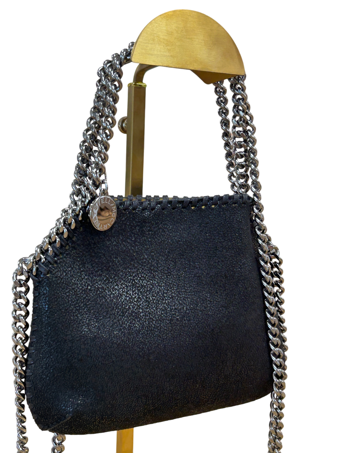 Stella McCartney bag, black/silver chain, new without tags