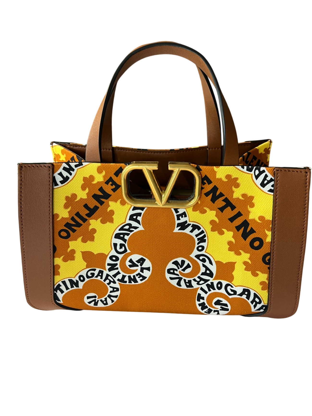 Valentino Tasche Gelb/ Braun