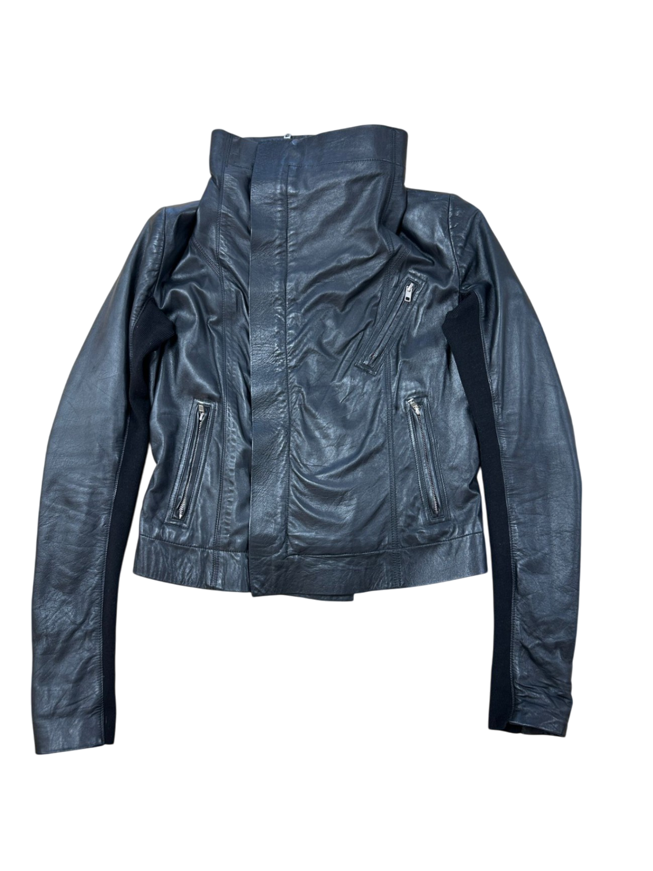 Rick Owens Lederjacke 40 Schwarz Sehr gut