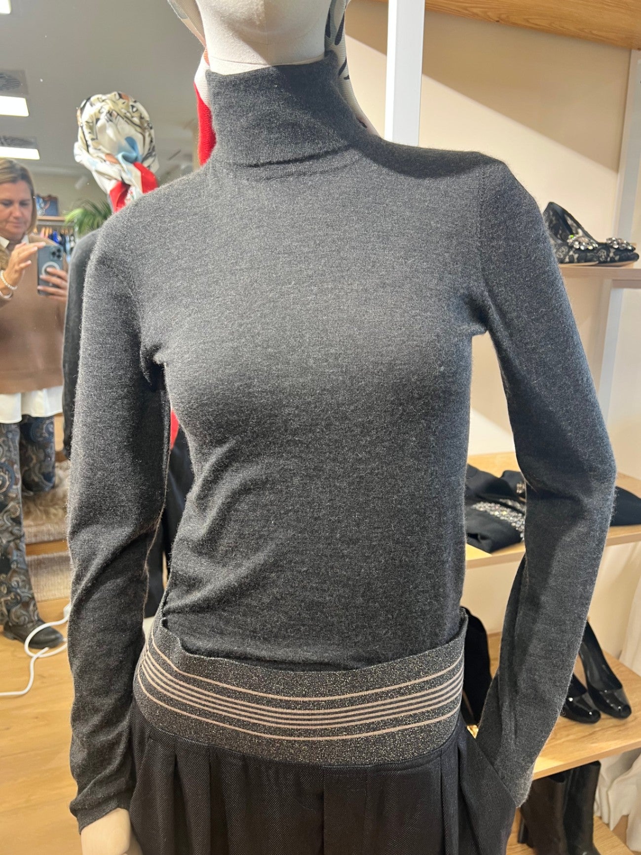 Brunello Cucinelli Pullover Grau 38 Neu