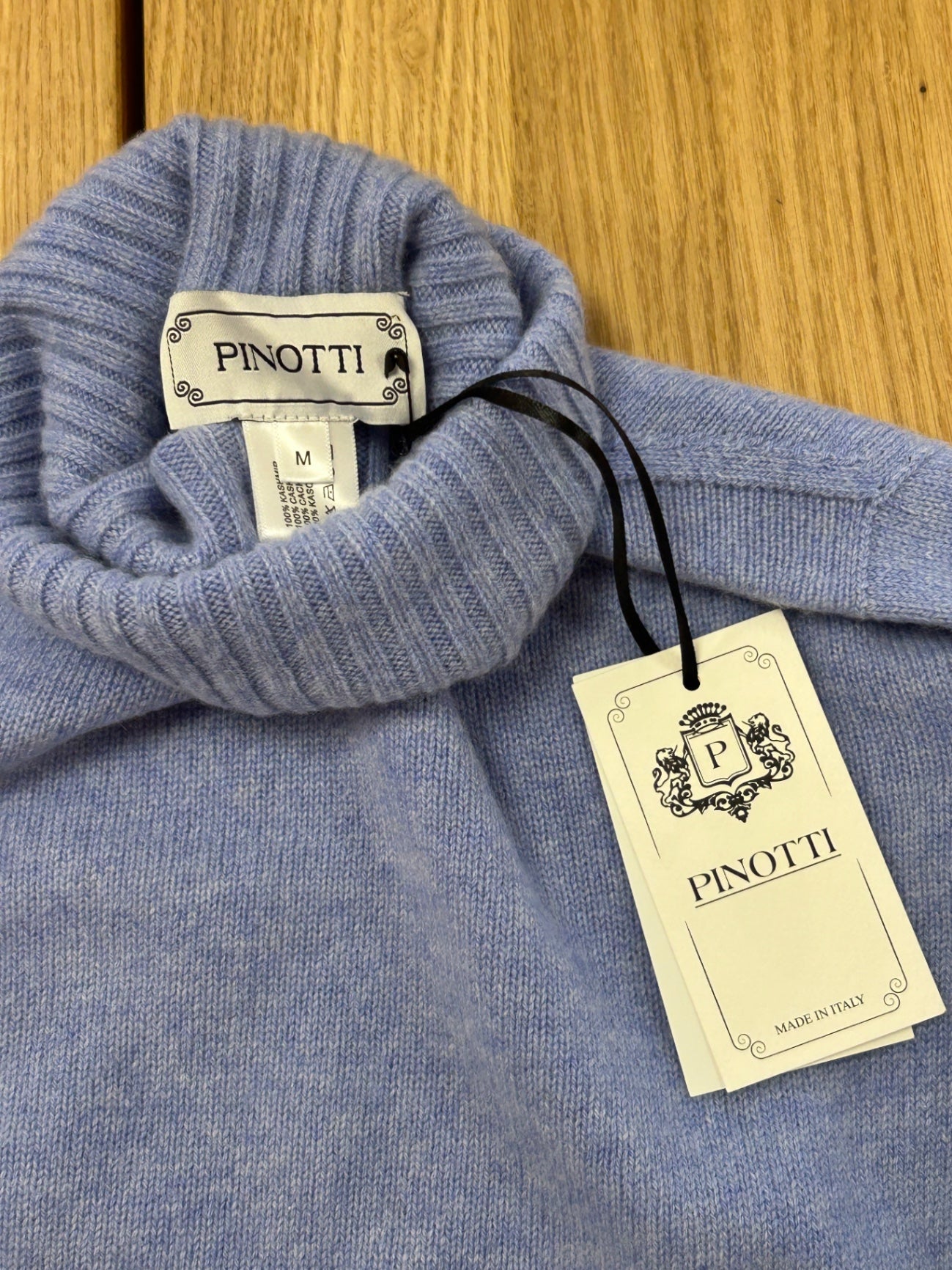 Pinotti Sweater Dolce Vita Pervinca 100% Cashmere New 38