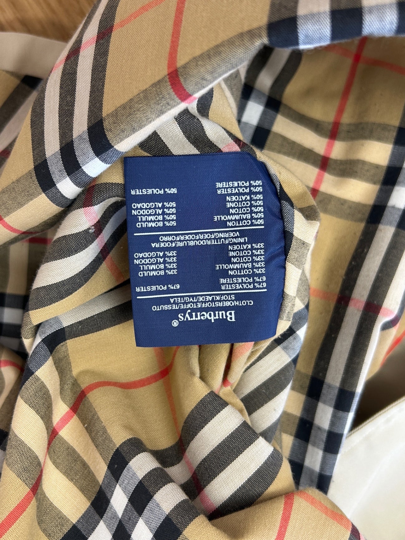 Burberry Mantel 38 Beige Gut