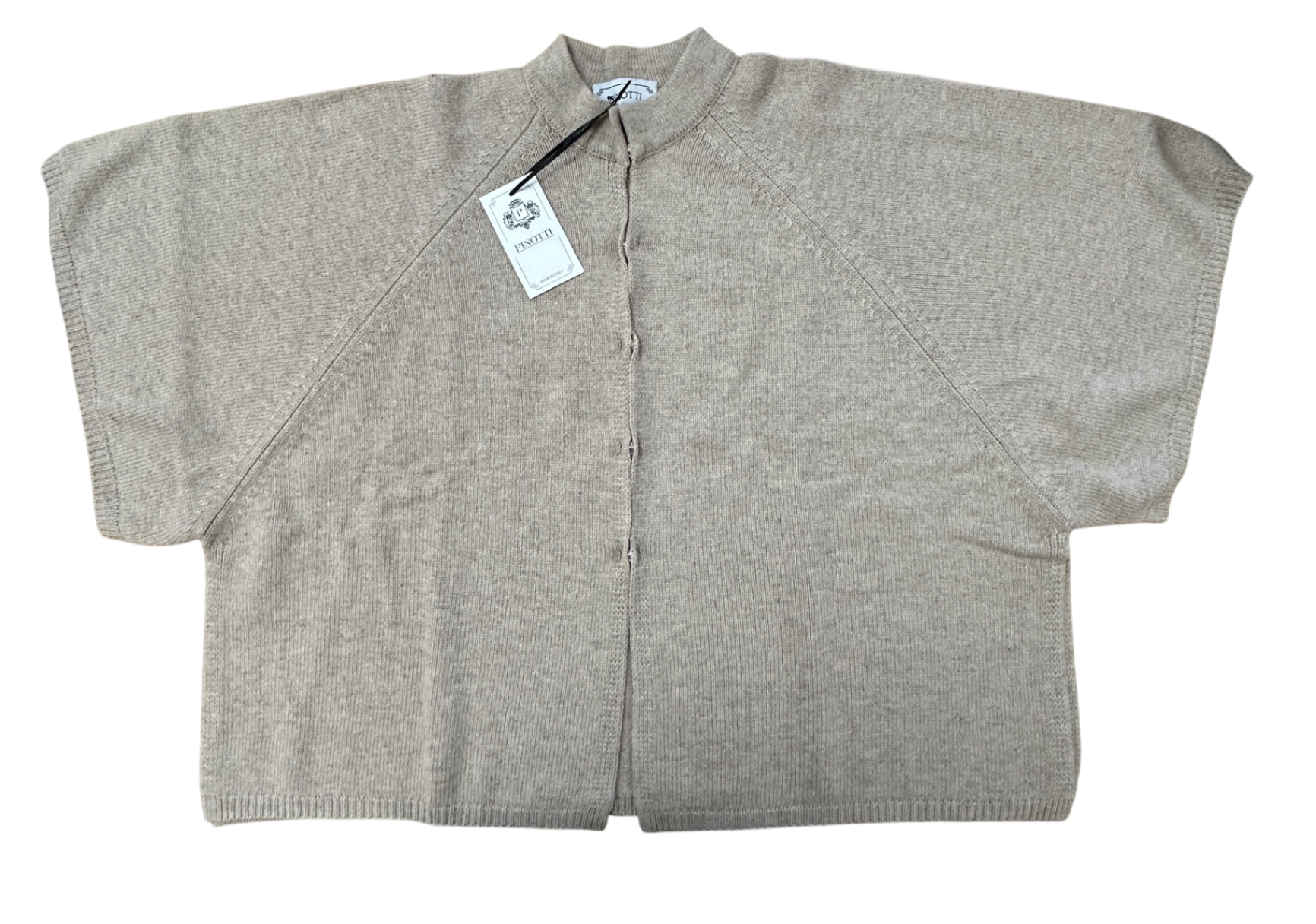 Pinotti Strickjacke Beige 100% Cashmere Uni NEU