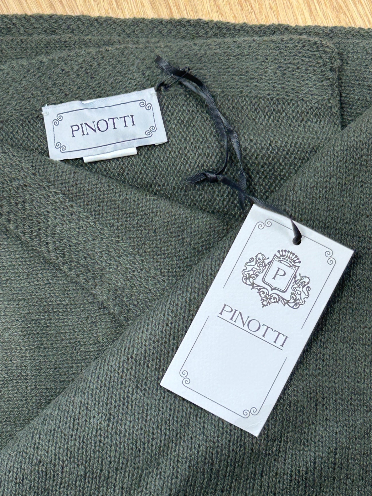 Pinotti Schal Militare 100% Cashmere Neu Uni