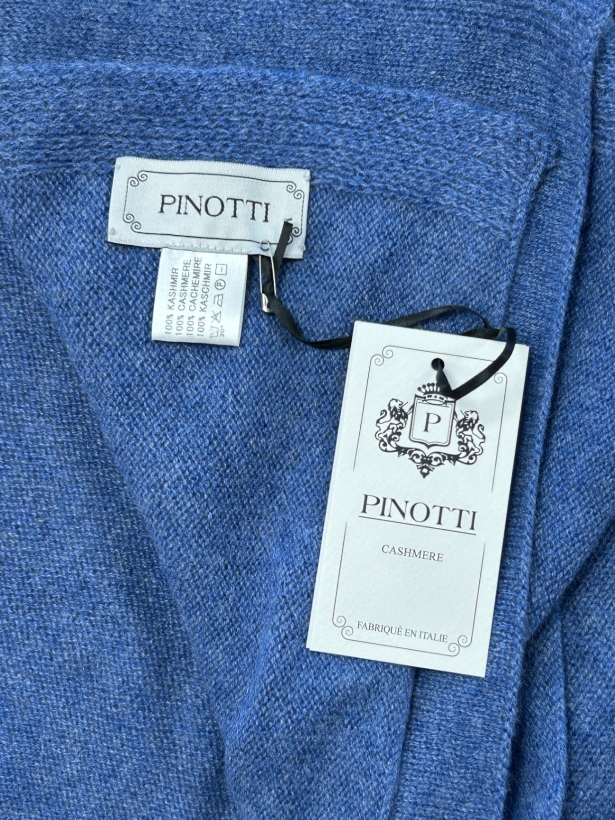 Pinotti Schal Oxford 100% Cashmere Neu Uni