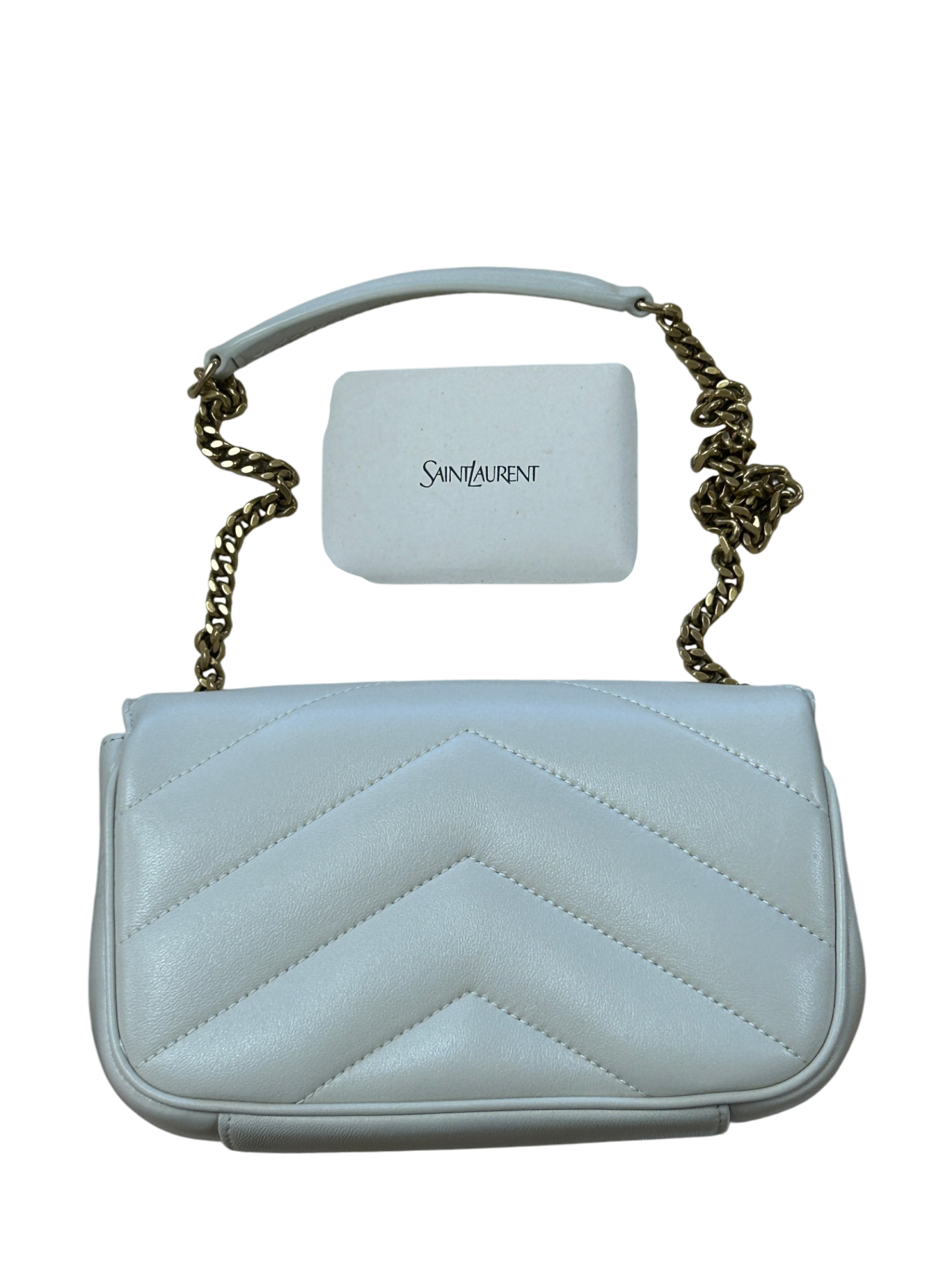 Yves Saint Laurent Lou Lou Mini in Blanc Vintage