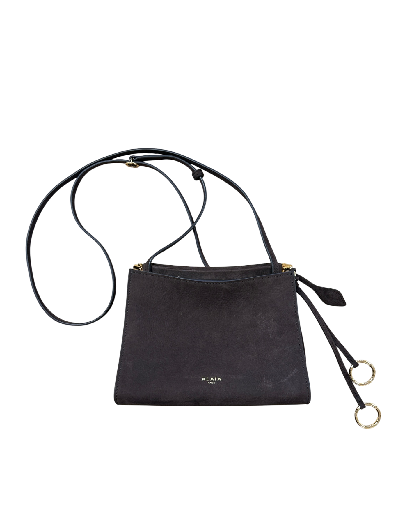 Alaia Le Click Small Square Bag in Braun