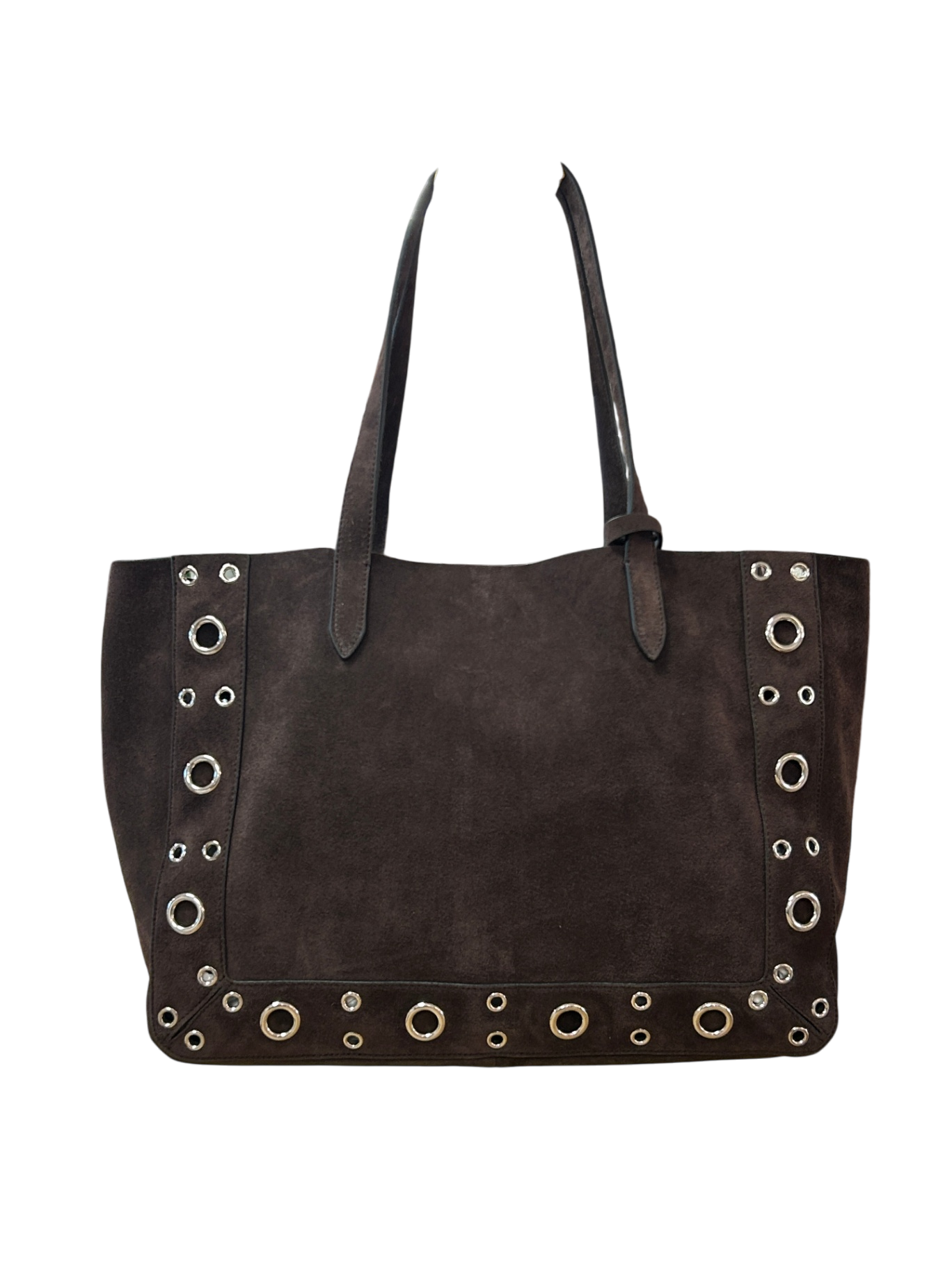 Valentino Garavani Nellcôte Large Suede Tote Bag in Braun