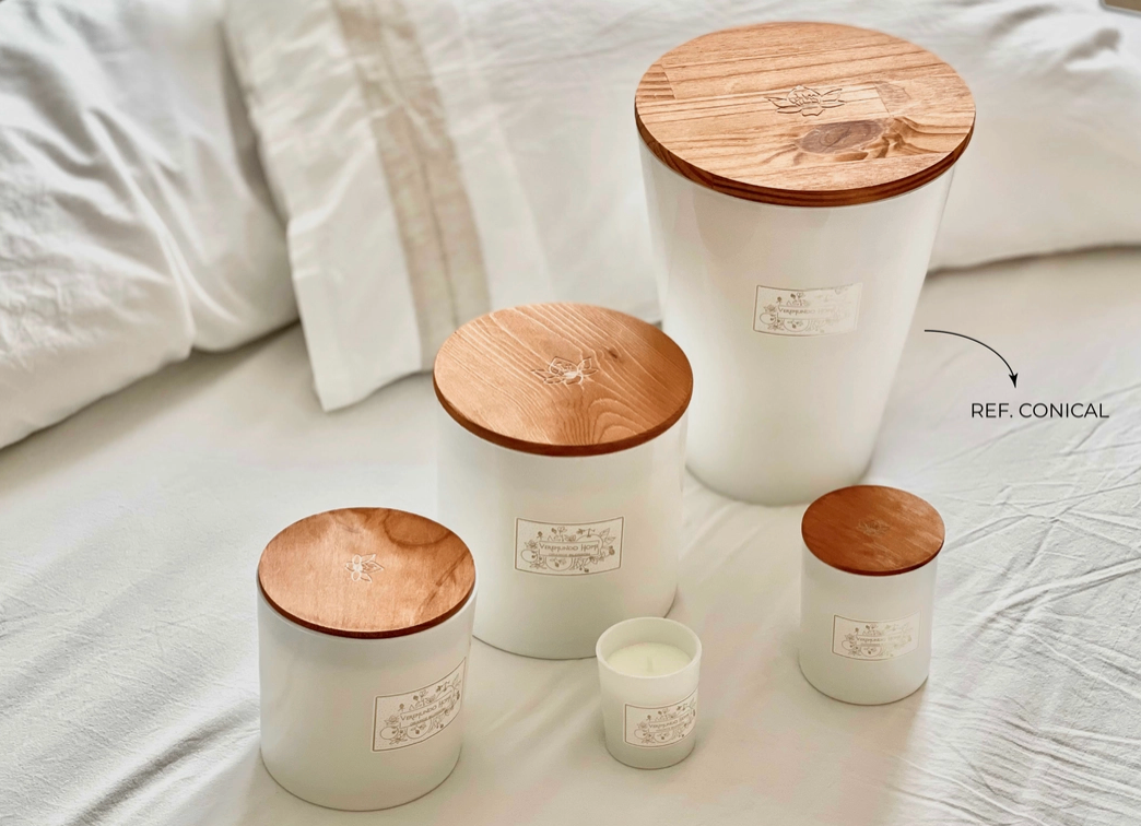 Veremundo Home Paris Duftkerze KONISCH Schwarze Vanille