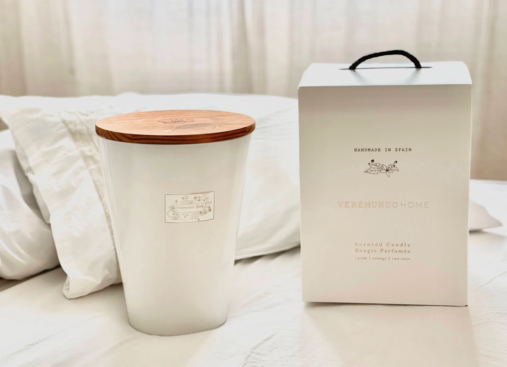 Veremundo Home Paris Duftkerze KONISCH Orangenblüte