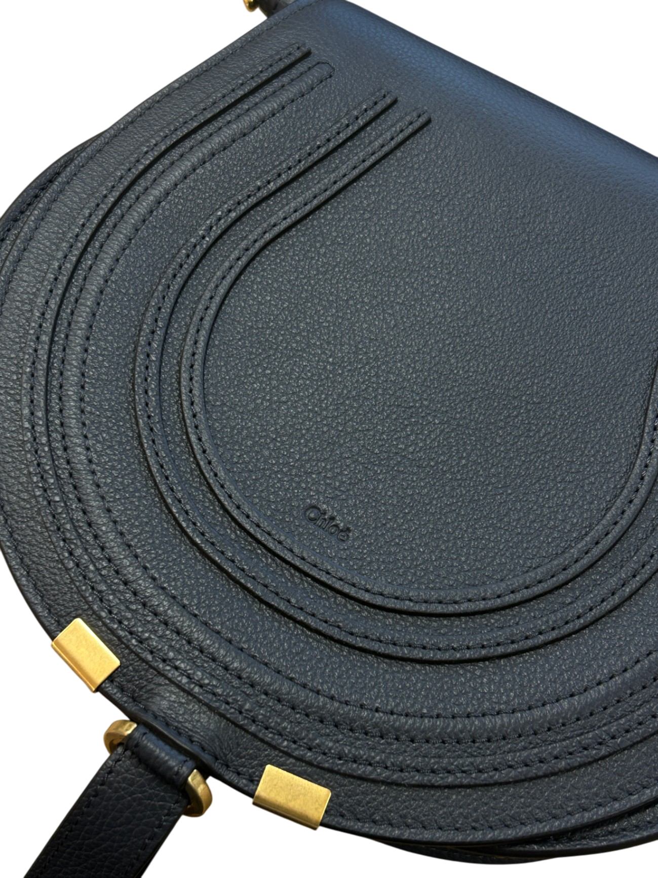 Chloé Marcie Saddle Bag in Dunkelgrau