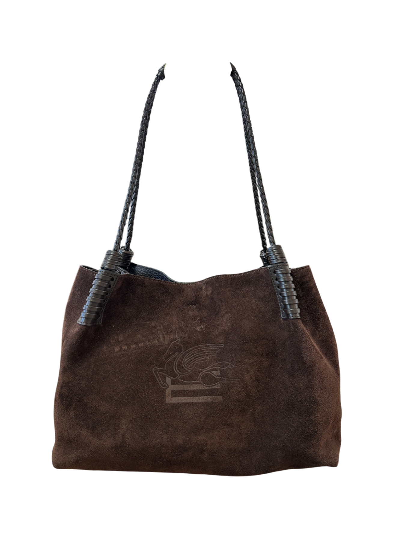 Etro Libra Suede Tote Bag in Braun