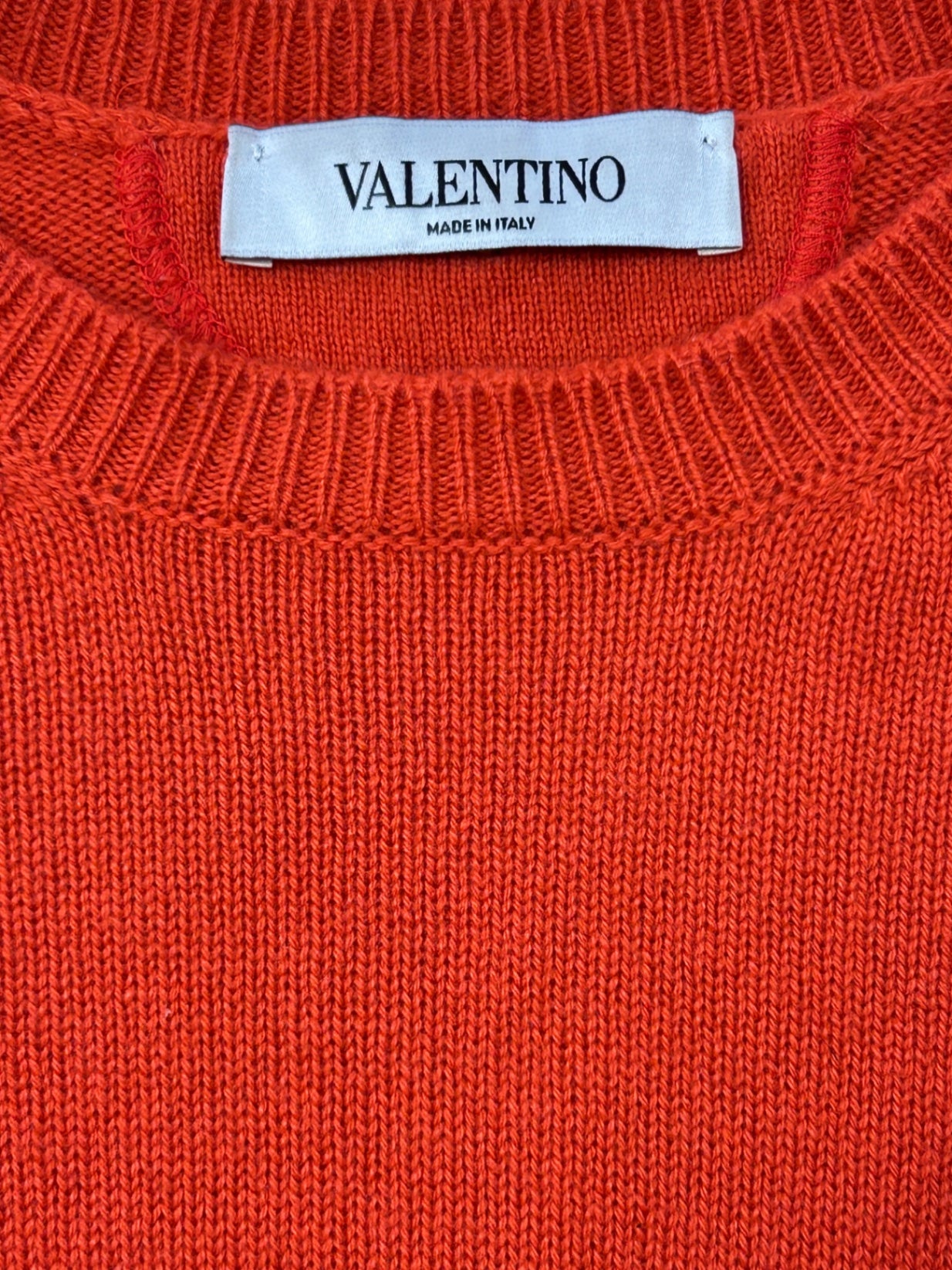 Valentino Pullover 100% Cashmere Orange-Korall