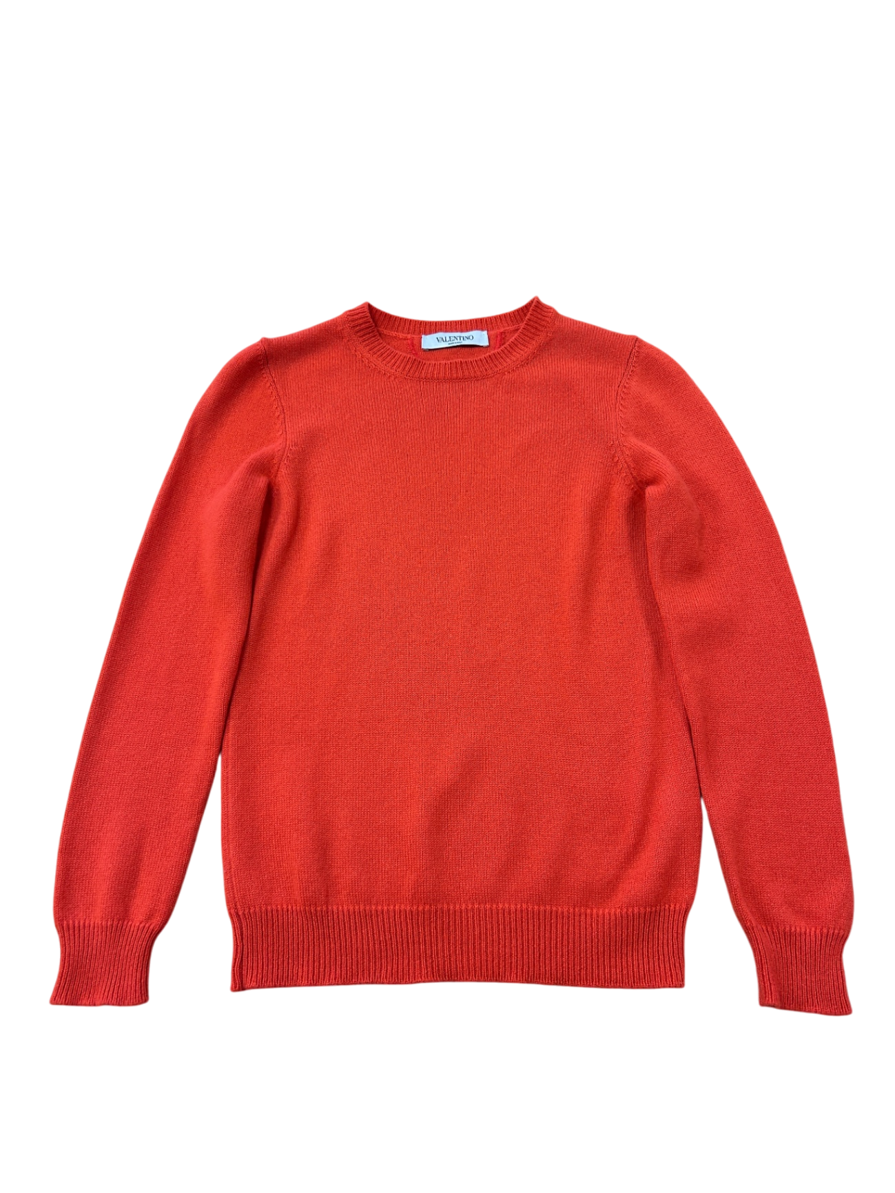 Valentino Pullover 100% Cashmere Orange-Korall