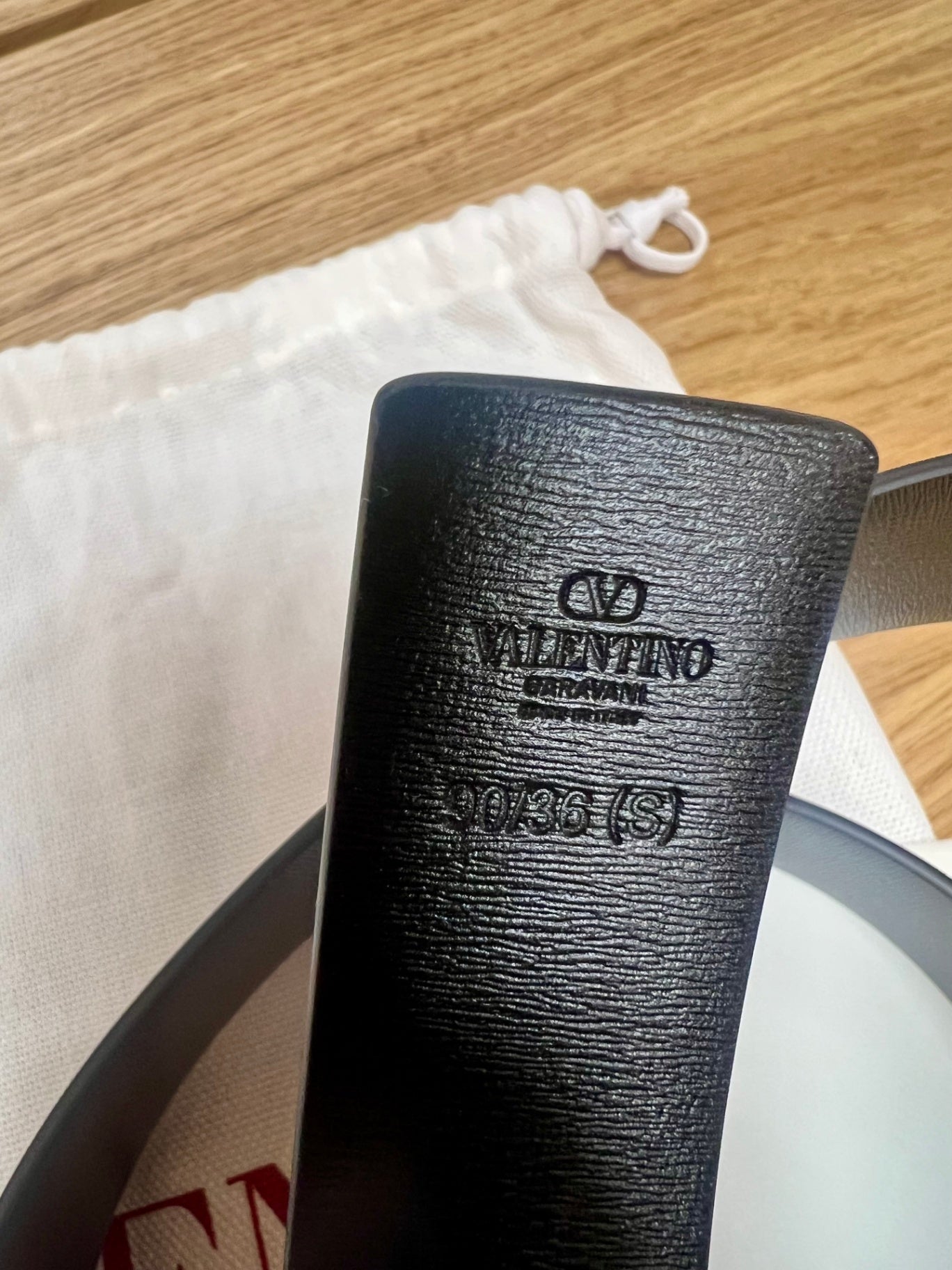 Valentino Braun/ Schwarz 90 cm Leder