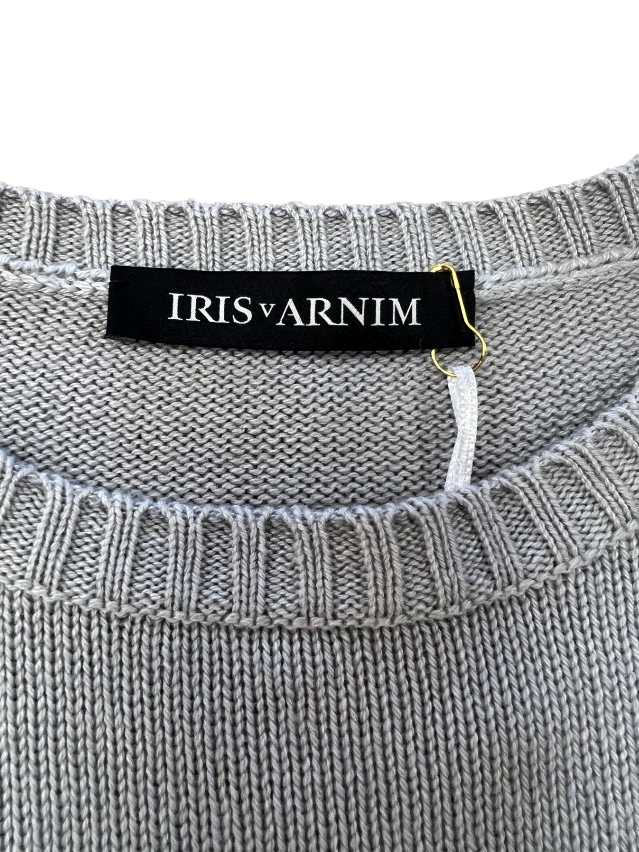 IRIS VON ARNIM Pullover 38 Hellgrau NEU