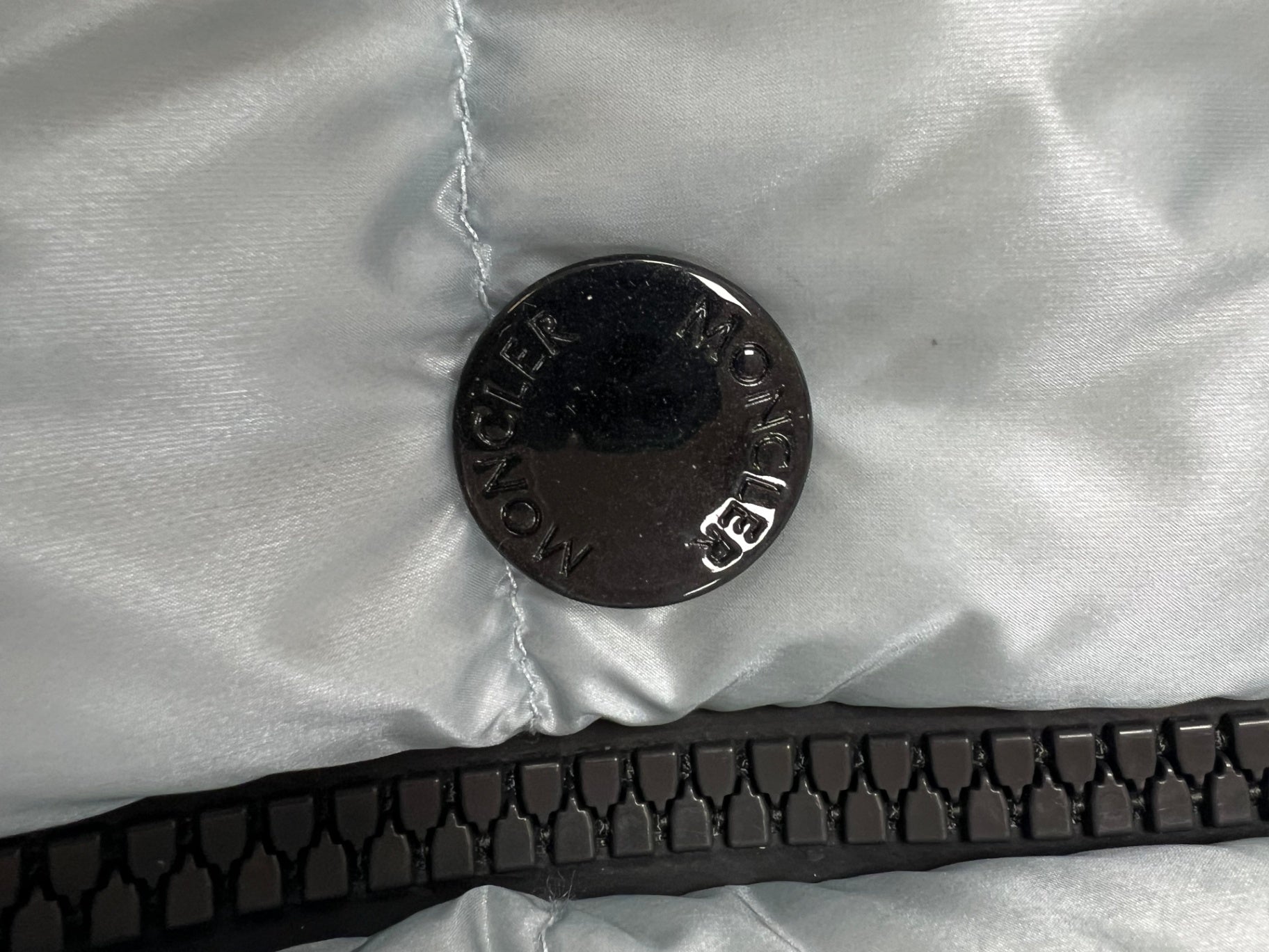 Moncler Hellblau 38 Polyamid/Daunen